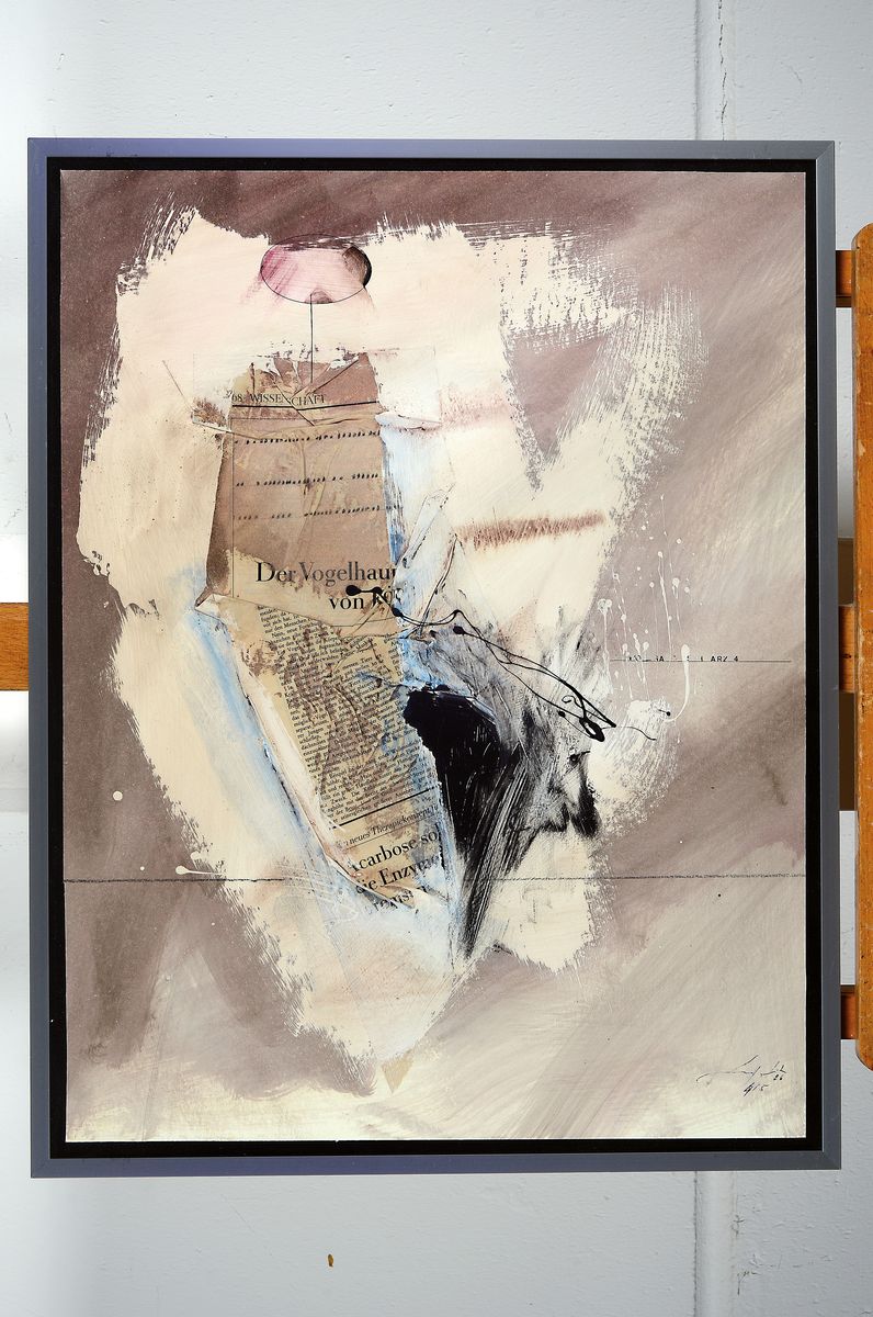 Detail k: Gerd Ditz, 1941-2004 Landau/Pfalz, Studium u.a. an der Freien Akademie Mannheim bei Prof. Berger-Bergner, zahlreiche Ausst., hier: Triptychon-drei ...