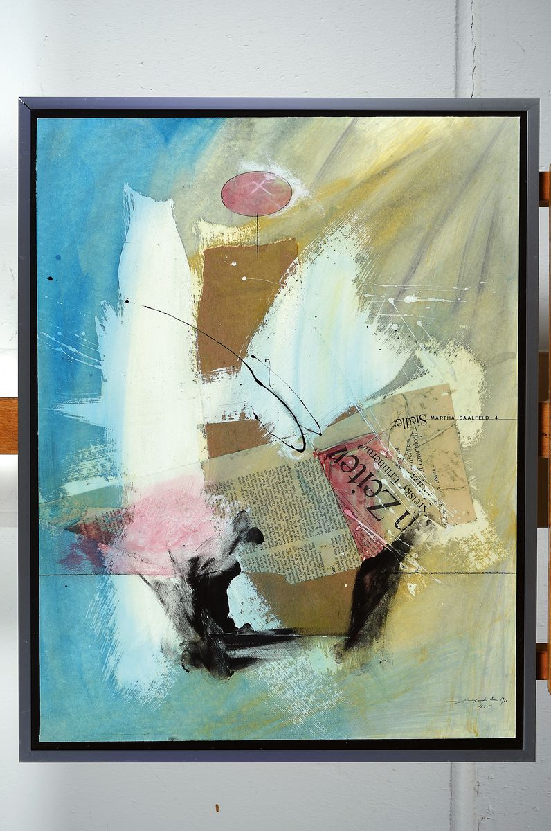 Detail l: Gerd Ditz, 1941-2004 Landau/Pfalz, Studium u.a. an der Freien Akademie Mannheim bei Prof. Berger-Bergner, zahlreiche Ausst., hier: Triptychon-drei ...