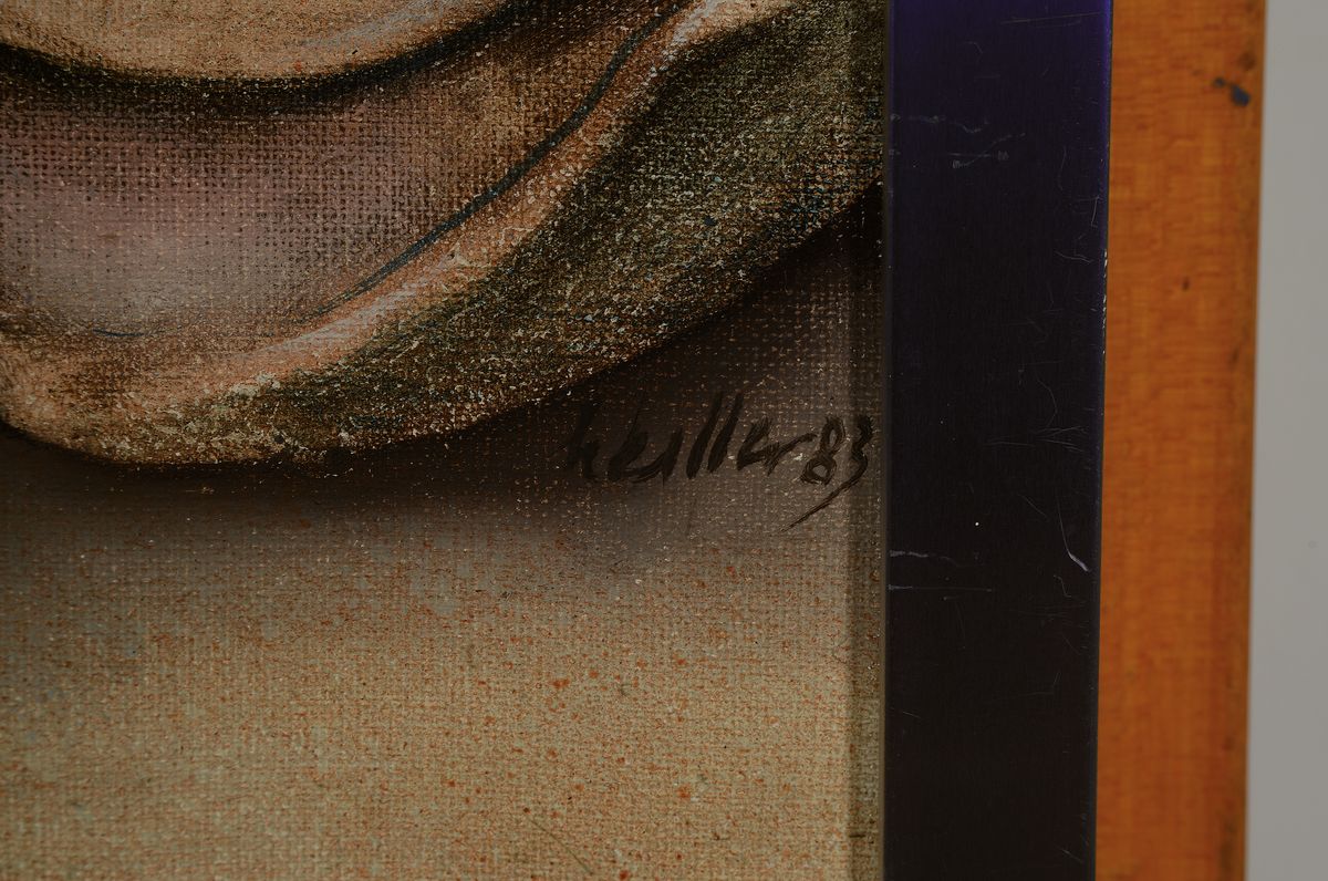 Detail a: Klaus Heinrich Keller, 1938 Godramstein-2018 Rodalben,bekannter Vertreter des phantastischen Realismus, Studium an der Akademie Mannheim bei Prof. P. ...