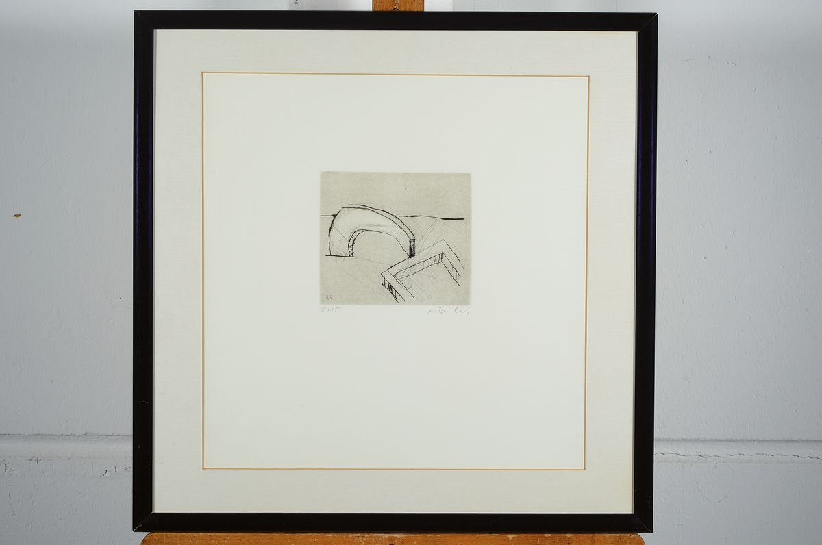 Detail k: Franz Bernhard, 1934 Neuhäuser/Tschechien-2013 Jockgrim, Studium an der Akademie Karlsruhe bei Fritz Klemm, zahlreiche Ausst., mehrfach ...