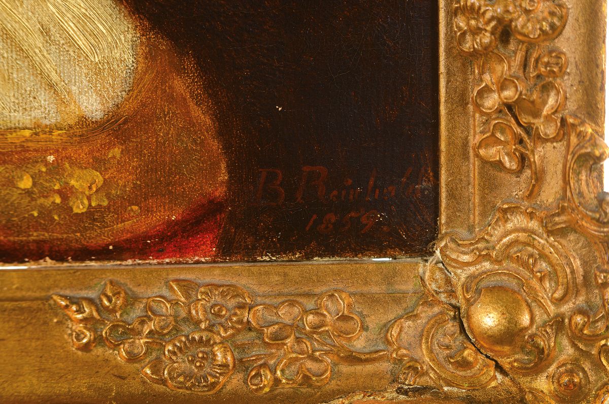 Detail a: Bernhard Reinhold, 1824 Schöneberg-1892 Plauen, Studium in Kopenhagen bei Thorvalsen, 2 Jahre Studienreisen nach Italien, v.a. Rom wo er von Begas, ...