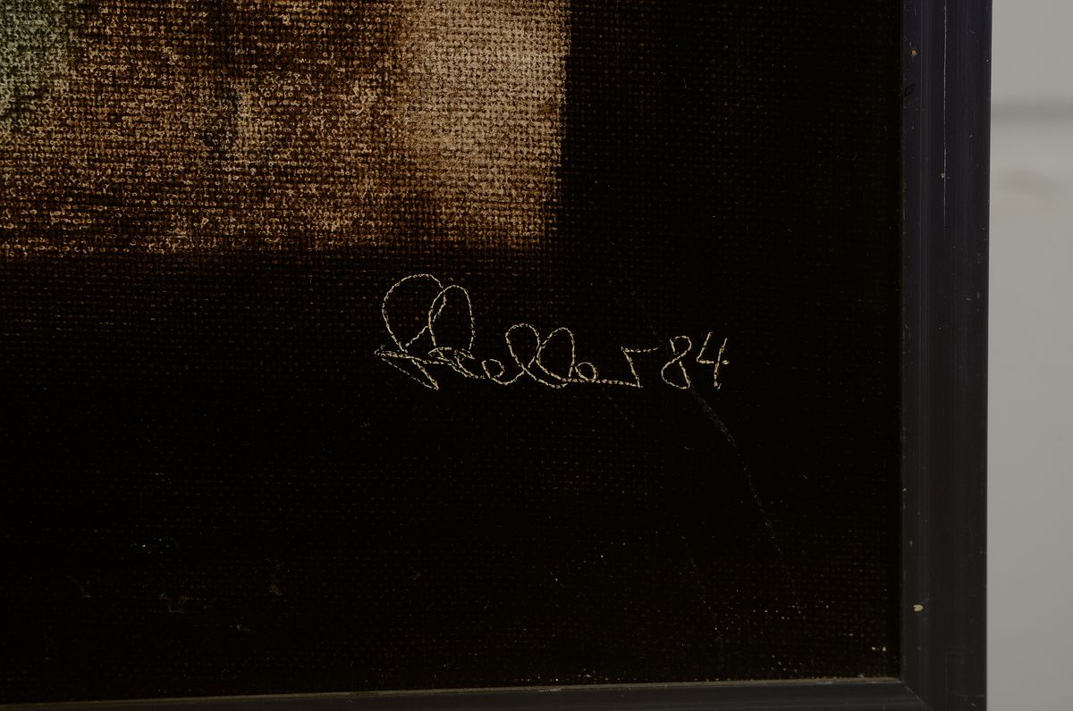 Detail c: Klaus Heinrich Keller, 1938 Godramstein- 2018 Rodalben, Vertreter des phantastischen Realismus, Studium an der Akademie Mannheim bei Paul ...