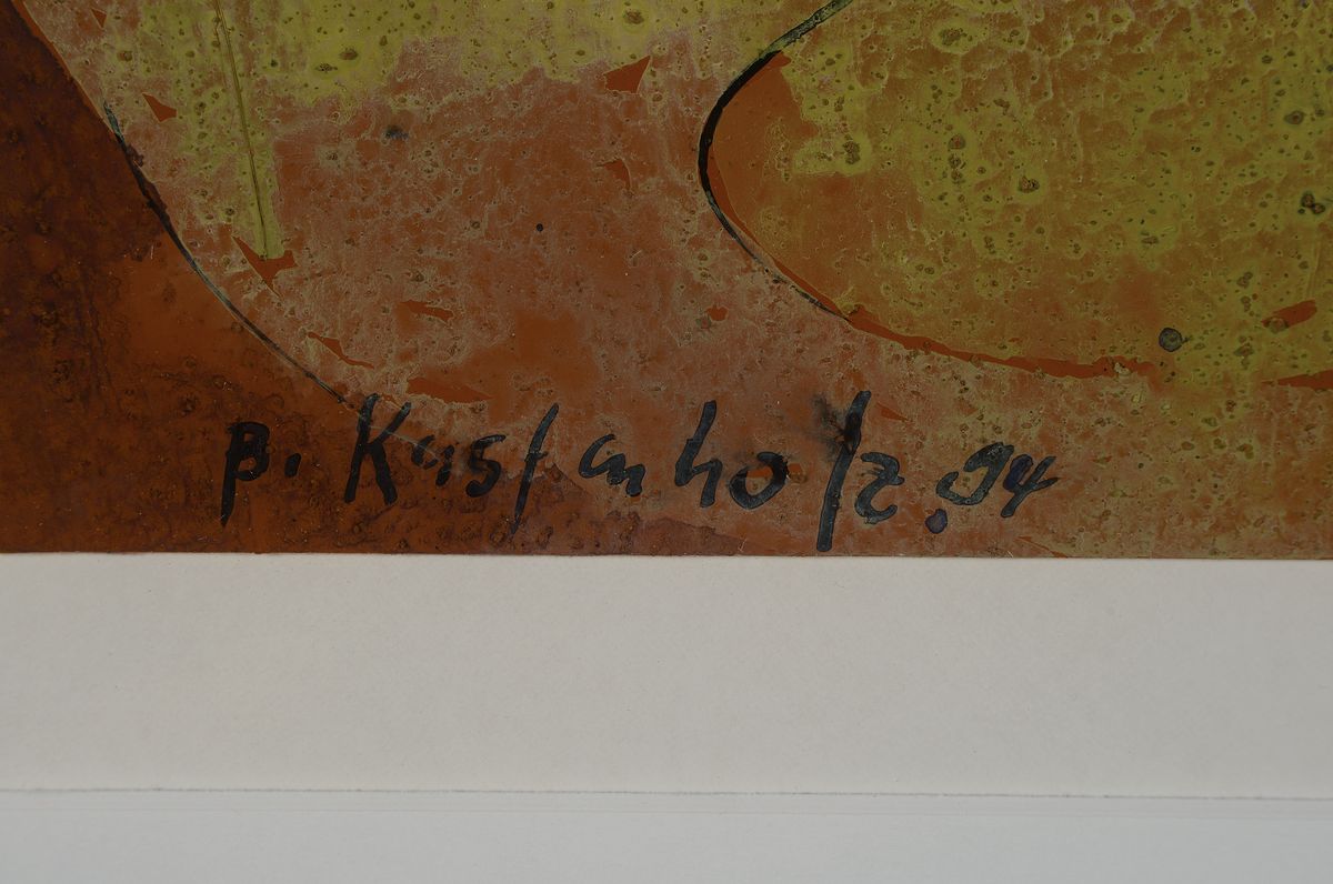 Detail a: Bernd Kastenholz, geb. 1949 Speyer, lebt und arbeitet in Gleisweiler, 1976 Pfalzpreis für Bildende Kunst, 1980 Hans-Purrmann-Preis für Malerei, ...