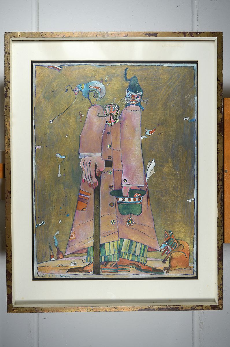 Detail k: Bernd Kastenholz, geb. 1949 Speyer, lebt und arbeitet in Gleisweiler, 1976 Pfalzpreis für Bildende Kunst, 1980 Hans-Purrmann-Preis für Malerei, ...