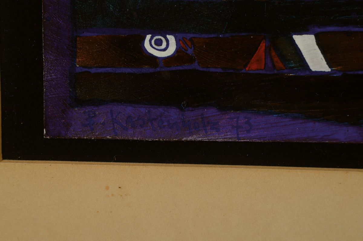 Detail a: Bernd Kastenholz, geb. 1949 Speyer, lebt und arbeitet in Gleisweiler, 1976 Pfalzpreis für Bildende Kunst, 1980 Hans-Purrmann-Preis für Malerei, ...