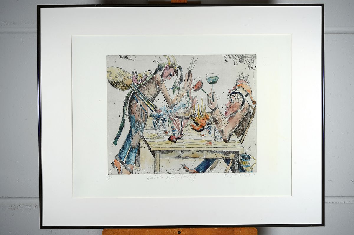 Detail k: Bernd Kastenholz, geb. 1949 Speyer, lebt und arbeitet in Gleisweiler, 1976 Pfalzpreis für Bildende Kunst, 1980 Hans-Purrmann-Preis für Malerei, ...