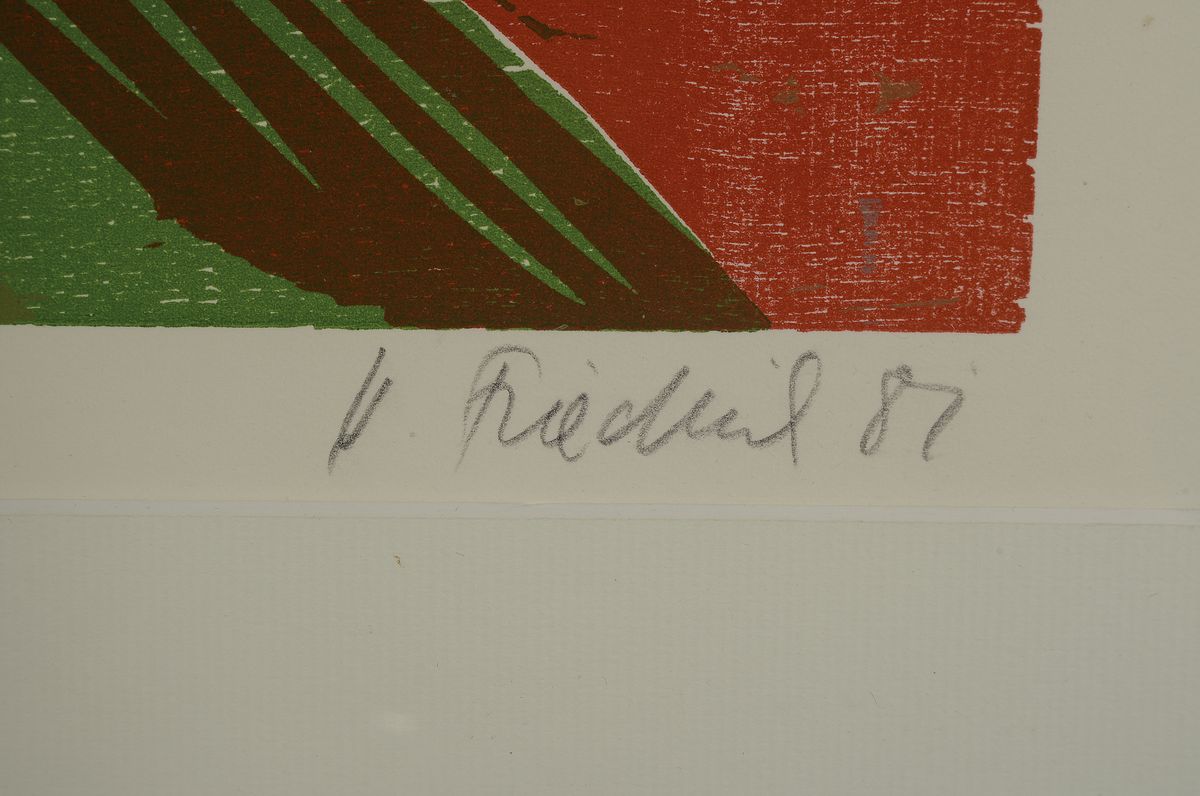 Detail c: Heinz Friedrich, 1924-2018 Schwetzingen, Studium an der Akademie Karlsruhe bei Schnarrenberger und Laible, sowie an der Sommerakademie Salzburg bei ...