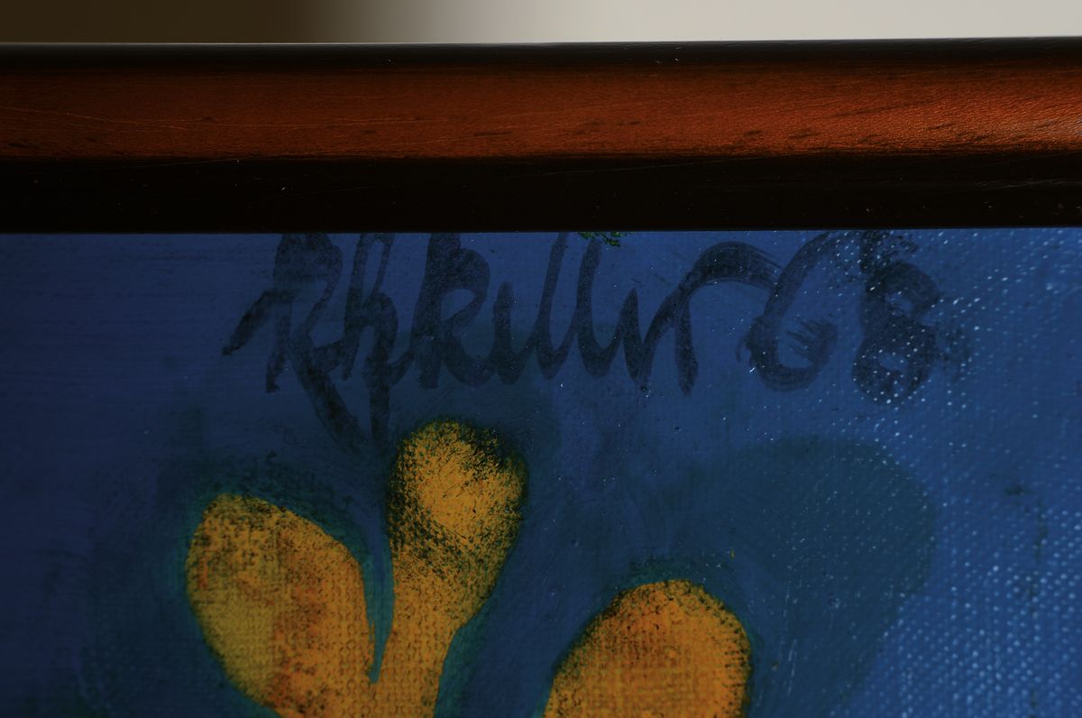 Detail a: Klaus Heinrich Keller, 1938 Godramstein-2018 Rodalben, bekannter Vertreter des phantastischen Realismus, Studium an der Akademie Mannheim bei Prof. ...