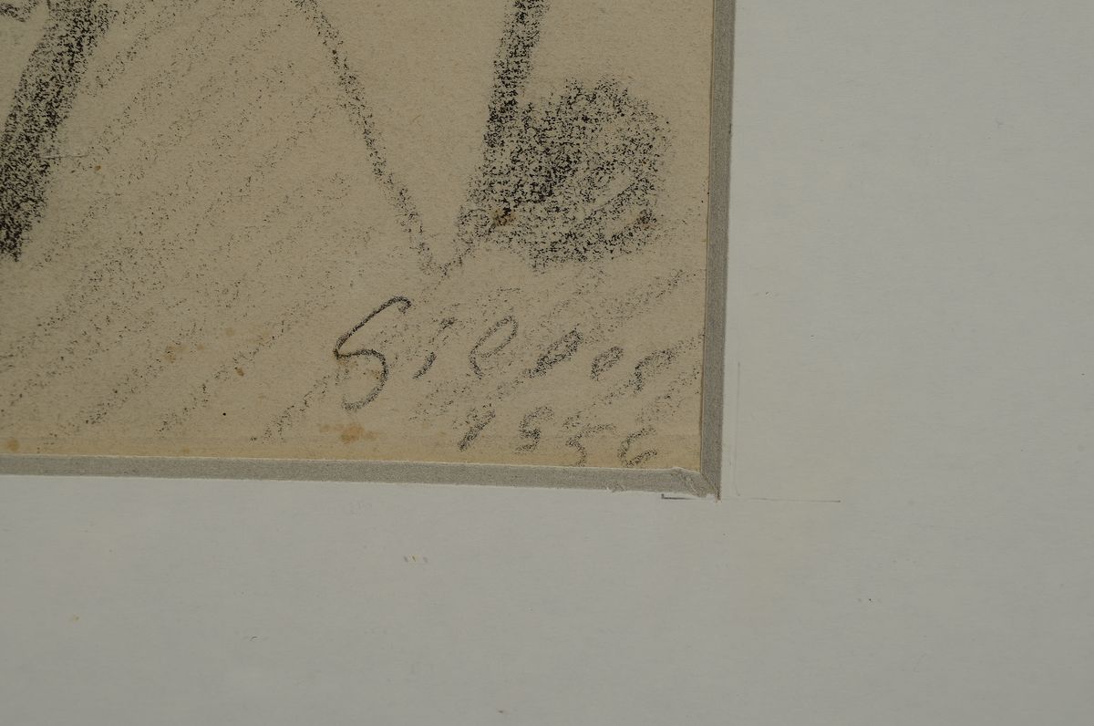 Detail a: Werner Gilles, 1894 Rheydt-1961 Essen, Bauhaus Schüler von Lyonel Feininger, in der NS-Diktatur verfemt, ab 1951 im Sommer auf Ischia, hier: ...
