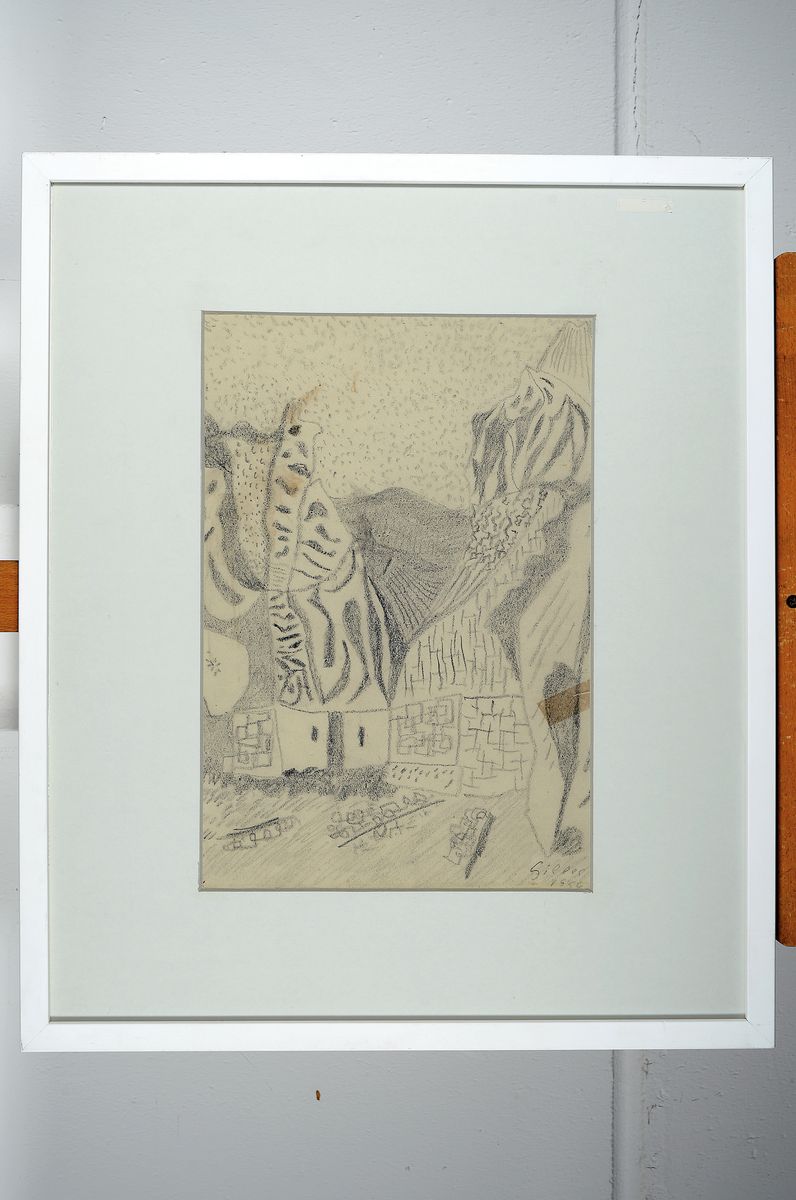 Detail k: Werner Gilles, 1894 Rheydt-1961 Essen, Bauhaus Schüler von Lyonel Feininger, in der NS-Diktatur verfemt, ab 1951 im Sommer auf Ischia, hier: ...