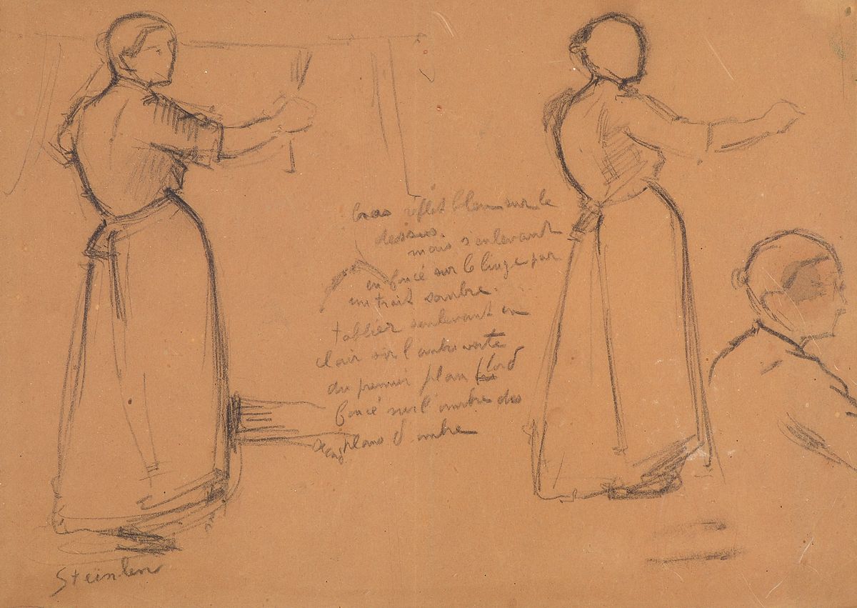 Theophile Alexandre Steinlen, 1859 Lausanne - 1923 Paris, frz. Maler und Grafiker, u.a. bekannt für seine Plakate und Buchillustrationen, hier: ...
