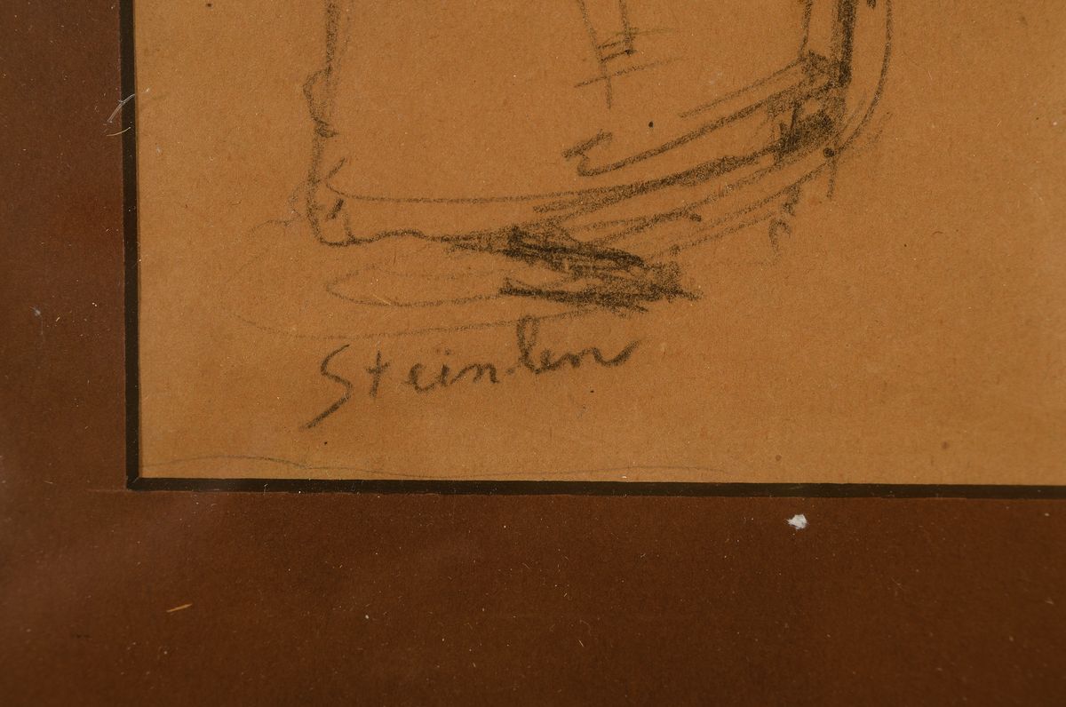 Detail a: Theophile Alexandre Steinlen, 1859 Lausanne - 1923 Paris, frz. Maler und Grafiker, u.a. bekannt für seine Plakate und Buchillustrationen, hier: ...