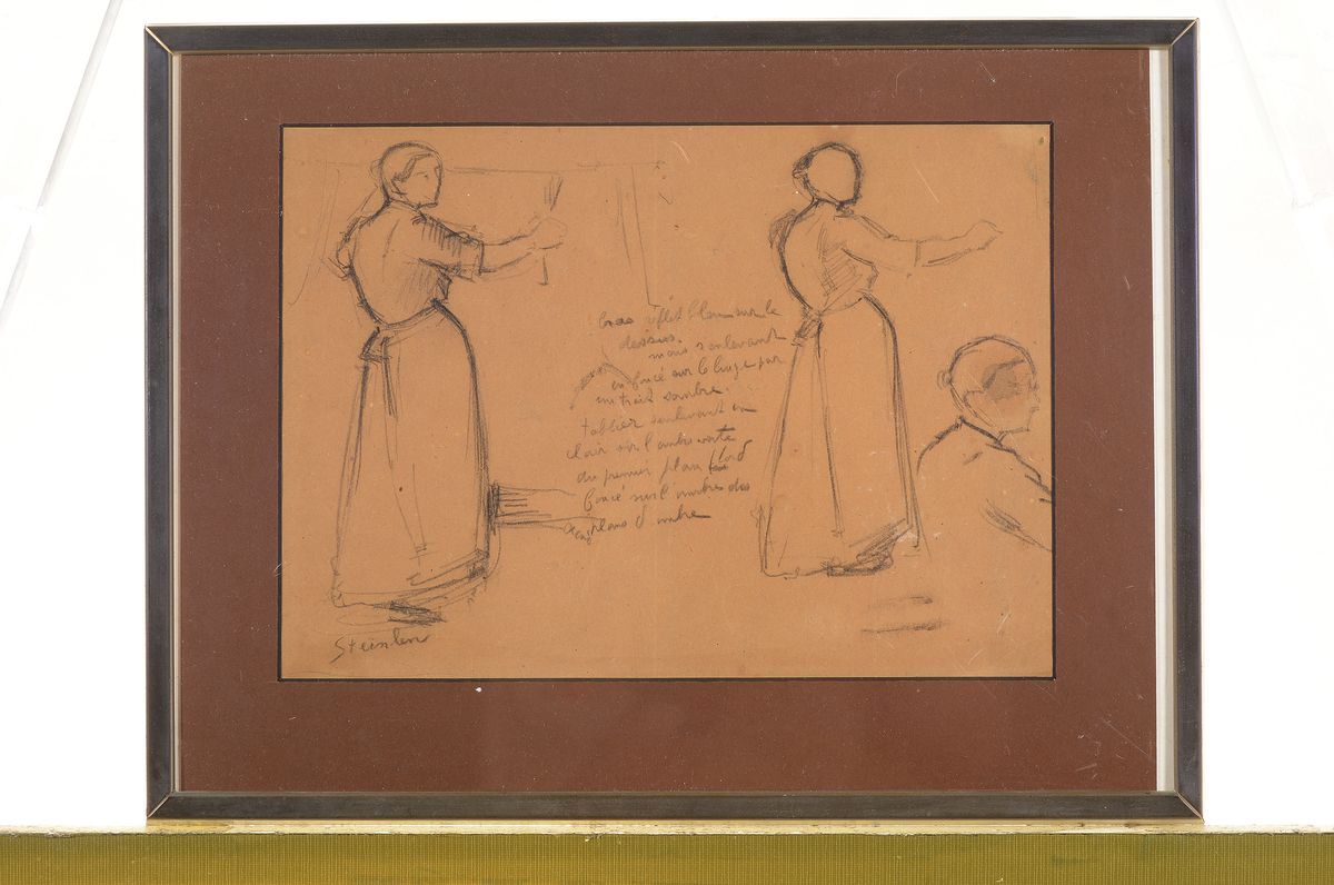 Detail k: Theophile Alexandre Steinlen, 1859 Lausanne - 1923 Paris, frz. Maler und Grafiker, u.a. bekannt für seine Plakate und Buchillustrationen, hier: ...