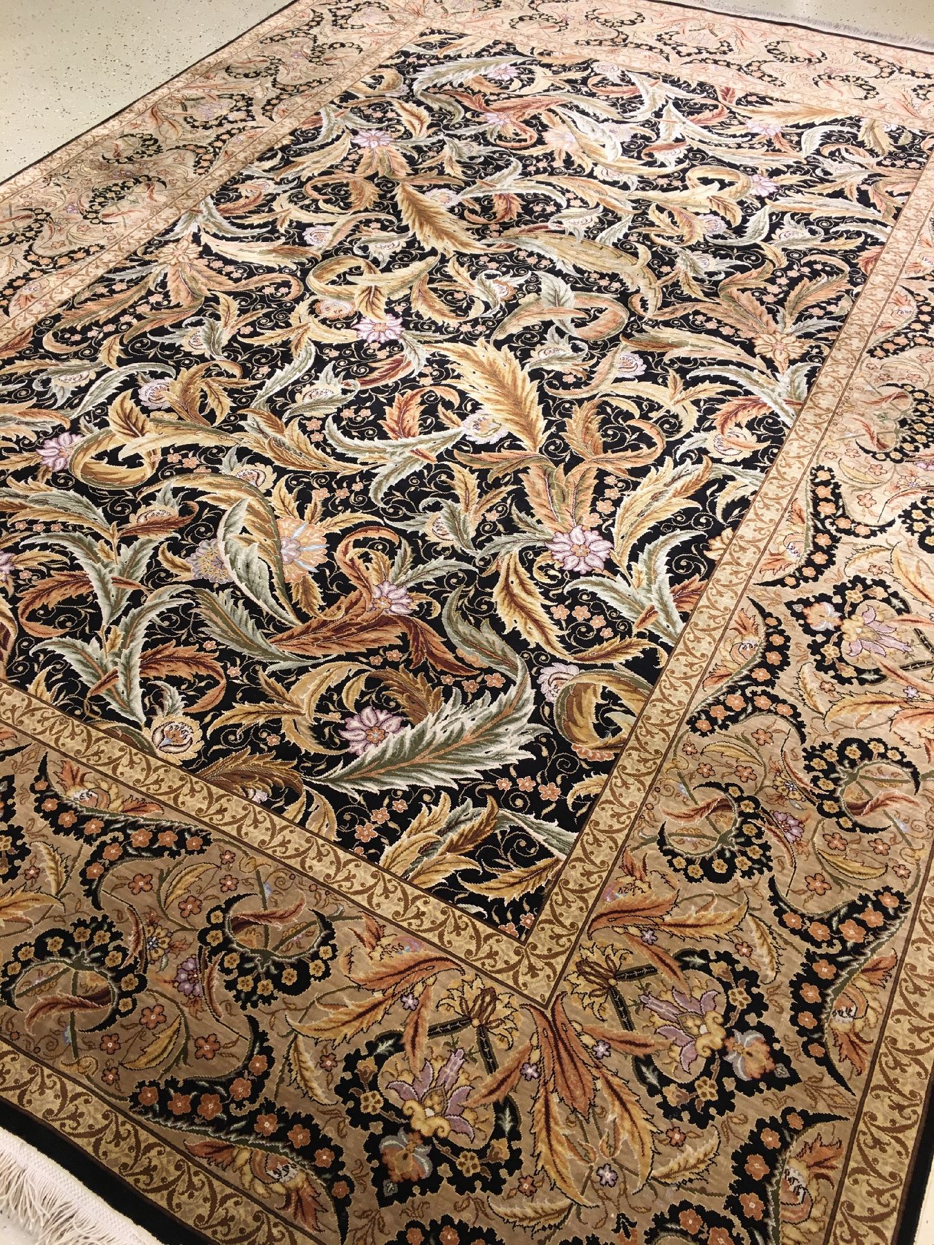 Detail f: Feiner Seiden Hereke "Cinar" alt, Türkei, um 1970, reine Naturseide. Hochdekorativer Seiden Hereke aus den berühmten Meisterwerkstätten ...
