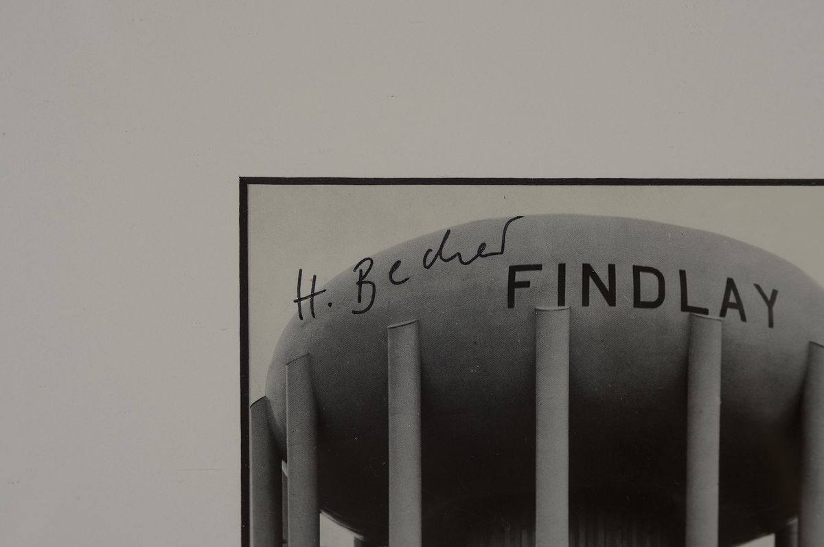 Detail e: Hilla Becher, 1934 - 2015, vier Multiples, 3 x handsigniert, ca. 14.5 x 10 cm, unter Glas, Rahmen, PP., ca. 35 x 35 cm
