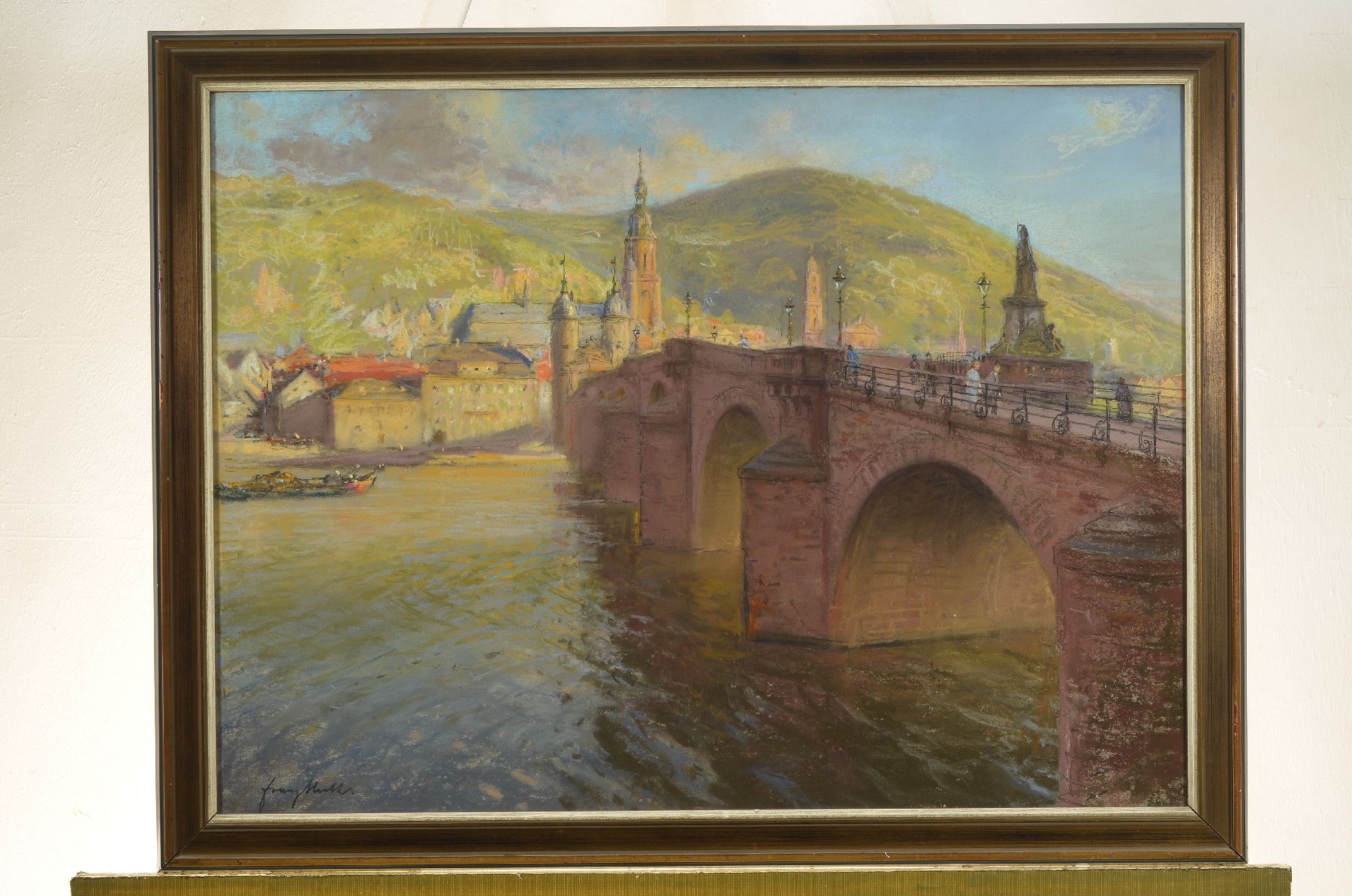 Detail a: Franz Huth, 1876 Pößneck - 1970 Weimar, Ausbildung u. Wirken als Porzellan- u. Glasmaler, nach frühem Wirken in der Aquarellmalerei ab 1922 vor ...