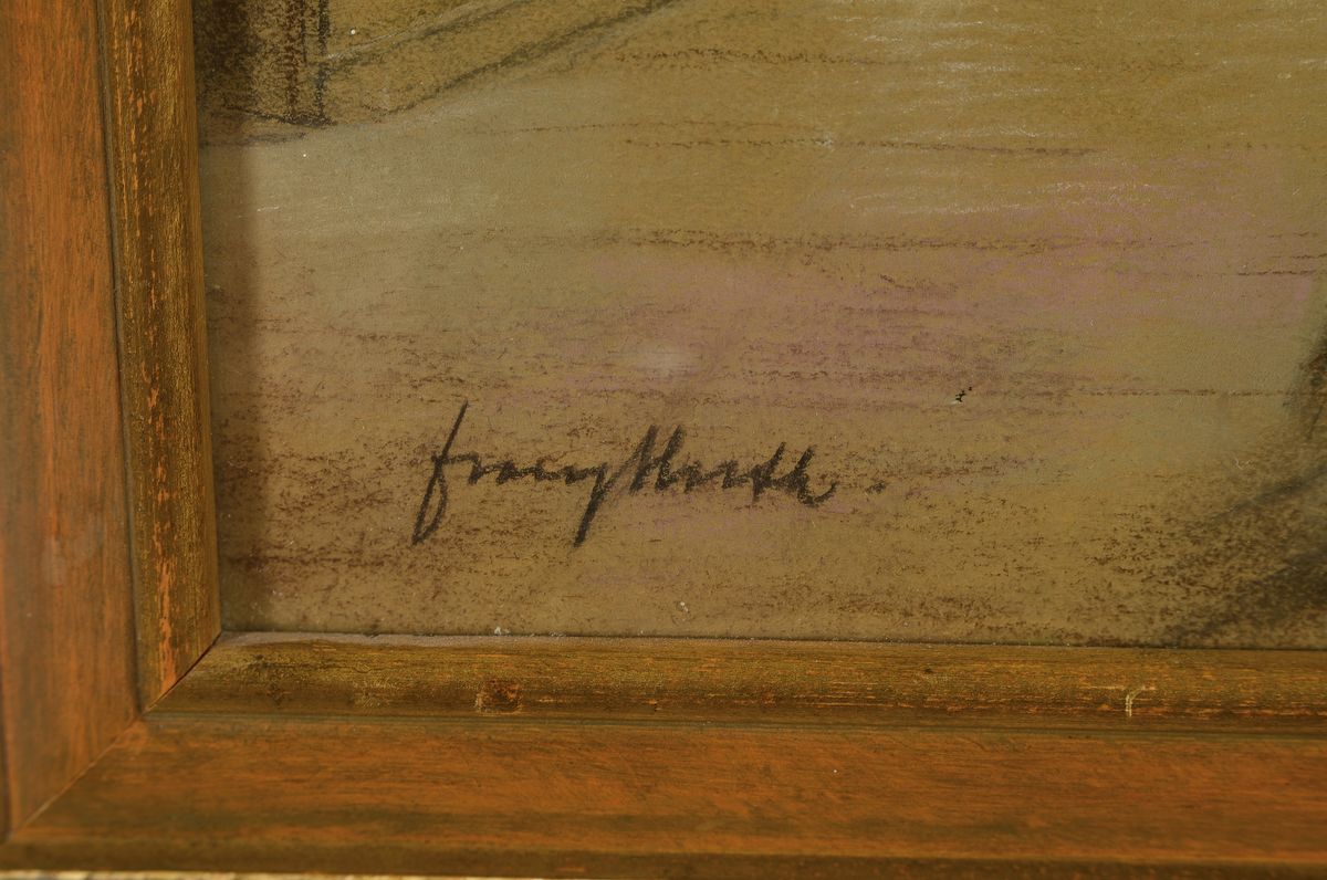 Detail a: Franz Huth, 1876 Pößneck - 1970 Weimar, Ausbildung u. Wirken als Porzellan- u. Glasmaler, nach frühem Wirken in der Aquarellmalerei ab 1922 vor ...