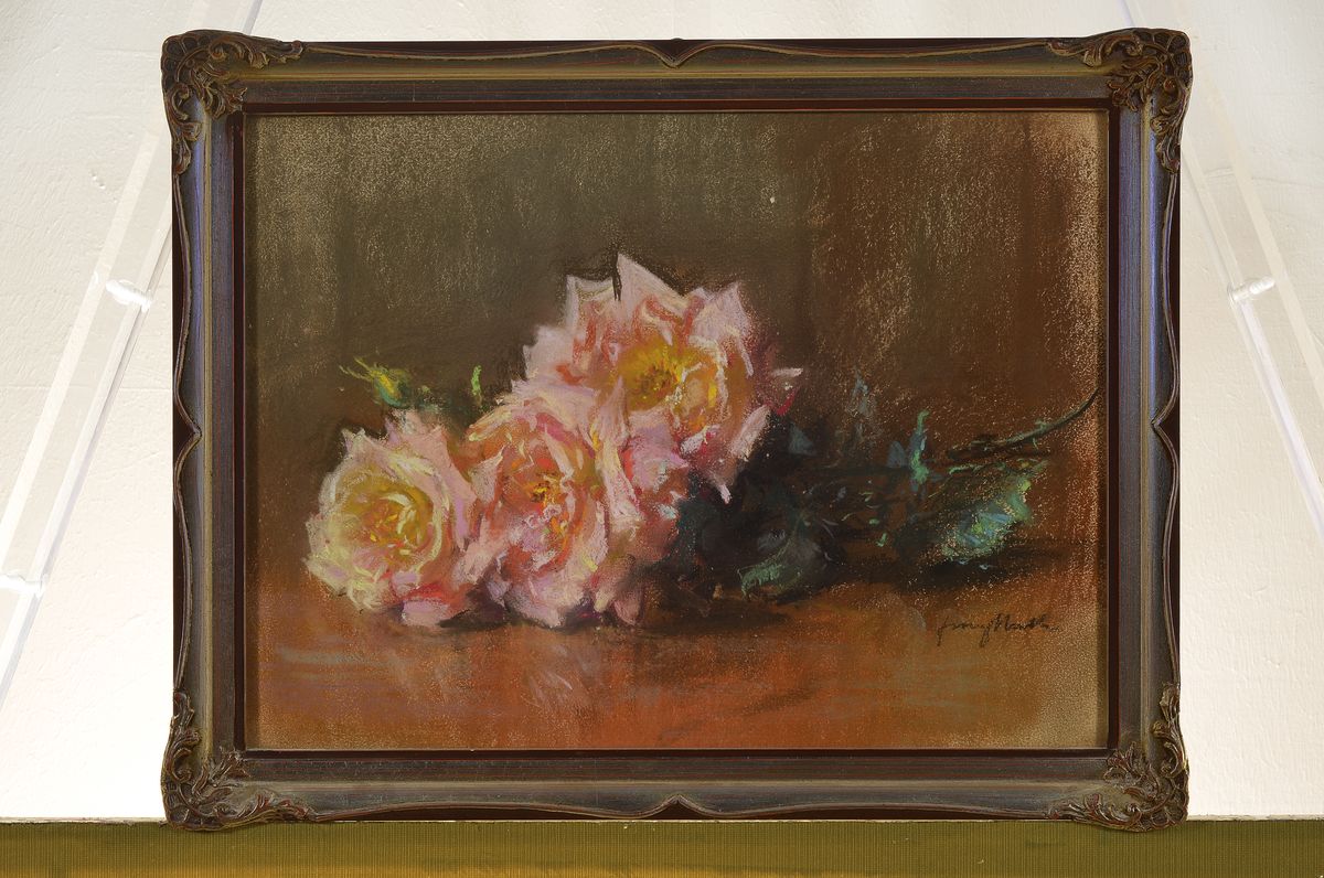 Detail k: Franz Huth, 1876 Pößneck - 1970 Weimar, Ausbildung u. Wirken als Porzellan- u. Glasmaler, nach frühem Wirken in der Aquarellmalerei ab 1922 vor ...