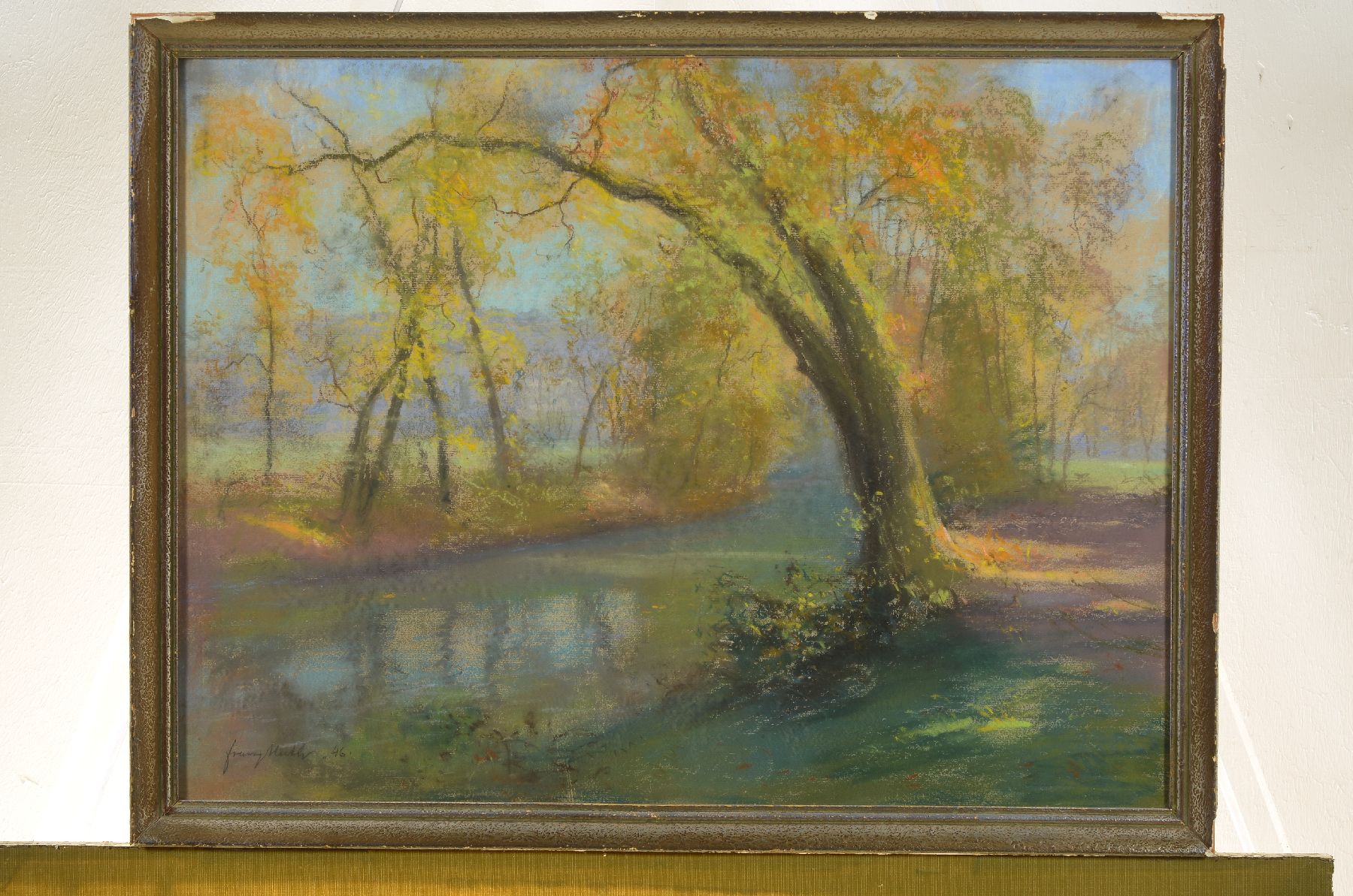 Franz Huth, 1876 Pößneck - 1970 Weimar, Ausbildung u. Wirken als Porzellan- u. Glasmaler, nach frühem Wirken in der Aquarellmalerei ab 1922 vor ...