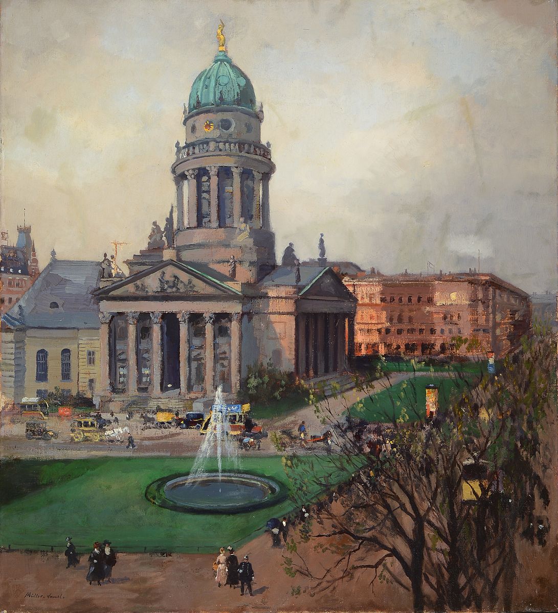 Adolf Leonhard Müller-Cassel, 1864 Kassel- 1943 ebenda, Maler in Düsseldorf und Berlin, zuletzt wirkte er in Kassel, hier: Darstellung des ...