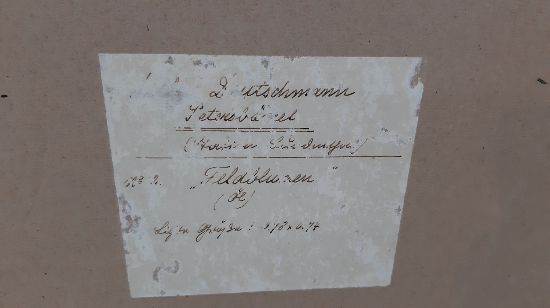 Detail f: Willy Deutschmann, 1880 Oberflörsheim- 1960 Petersbächel, Stillleben mit Sommerblumen aus der Pfalz, lebendiger durchgehender Duktus, zentrische ...