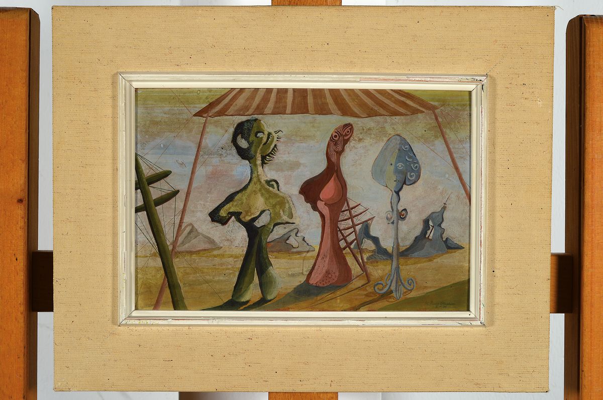 Detail k: Mac Zimmermann, 1912 Stettin - 1995 Rott, Studium bei Gregor Rosenbauer an der Werkschule für gestaltende Arbeiten, vertretenin div. ...