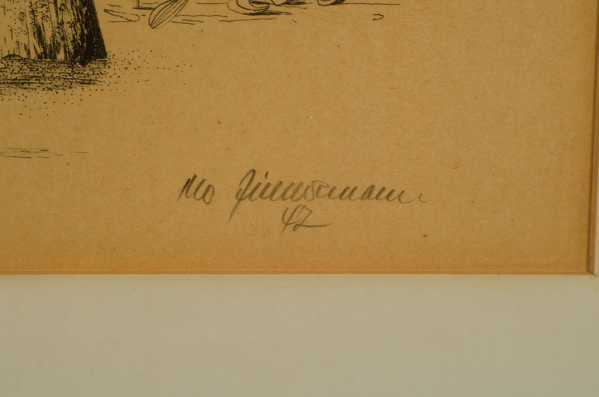 Detail a: Mac Zimmermann, 1912 Stettin - 1995 Rott, Studium bei Gregor Rosenbauer an der Werkschule für gestaltende Arbeiten, vertretenin div. ...