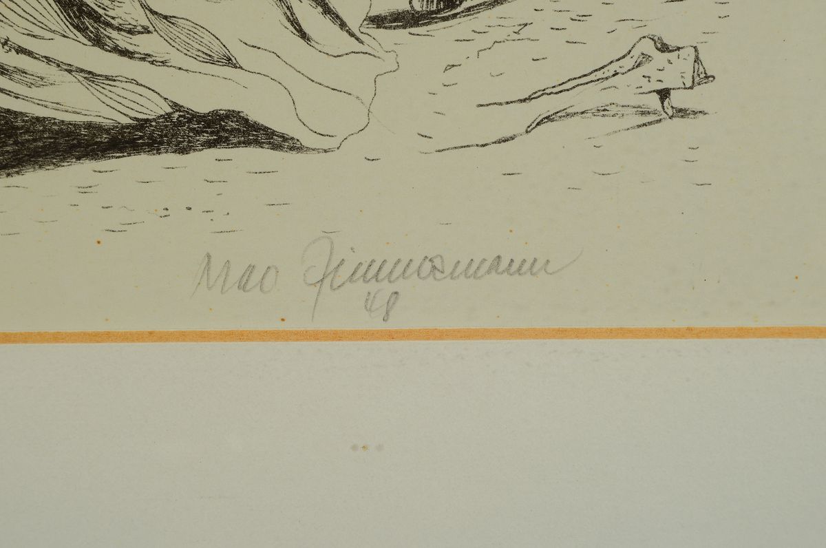Detail e: Mac Zimmermann, 1912 Stettin - 1995 Rott, Studium bei Gregor Rosenbauer an der Werkschule für gestaltende Arbeiten, vertretenin div. ...