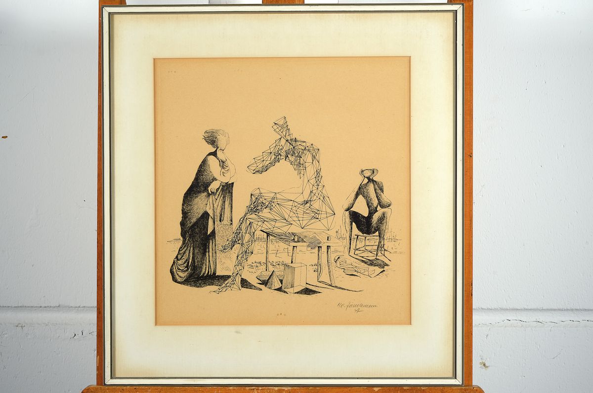 Detail m: Mac Zimmermann, 1912 Stettin - 1995 Rott, Studium bei Gregor Rosenbauer an der Werkschule für gestaltende Arbeiten, vertretenin div. ...