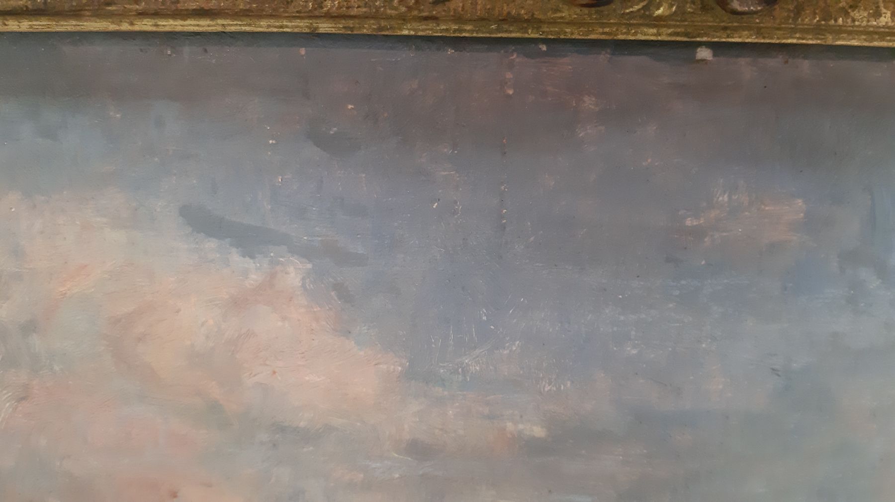 Detail g: Paul Thiem, 1858 Berlin- 1922 Starnberg, Studium an der KA München, in Starnberg ansässiger Maler, hier sommerliche Landschaft mit Blick wohl auf ...