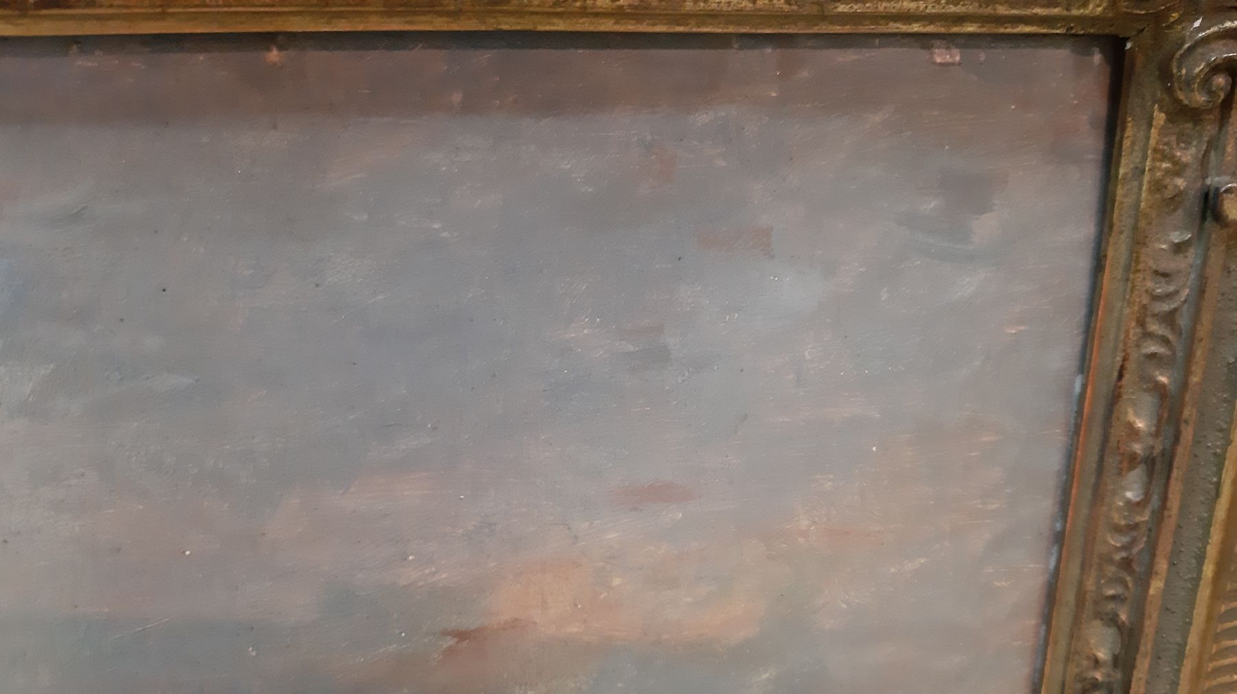 Detail h: Paul Thiem, 1858 Berlin- 1922 Starnberg, Studium an der KA München, in Starnberg ansässiger Maler, hier sommerliche Landschaft mit Blick wohl auf ...