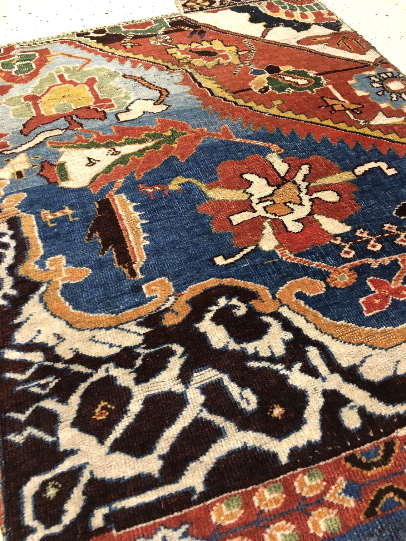 Detail f: Seltene Gaschgai "Gaschguli-Stamm" Wagireh antik (Mit Kamel Motiven), Südwestpersien Fars-Gebiet, Ende 19.Jhd., Wolle mit Kamelwolle ...