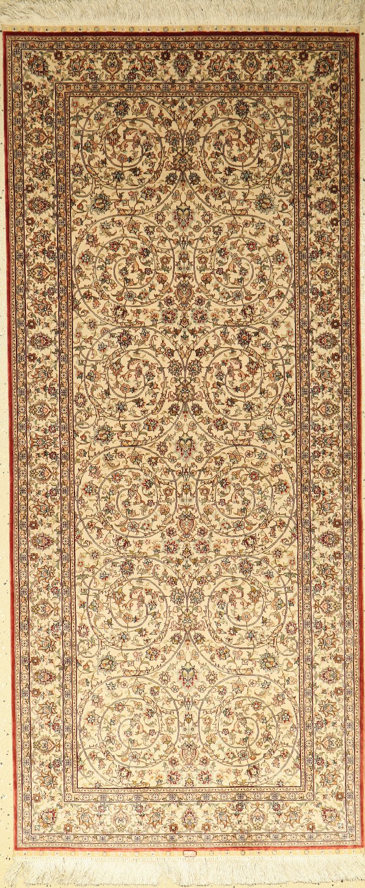 China Seide, ca. 30 Jahre, reine Naturseide, ca. 183 x 79 cm, EHZ: 2