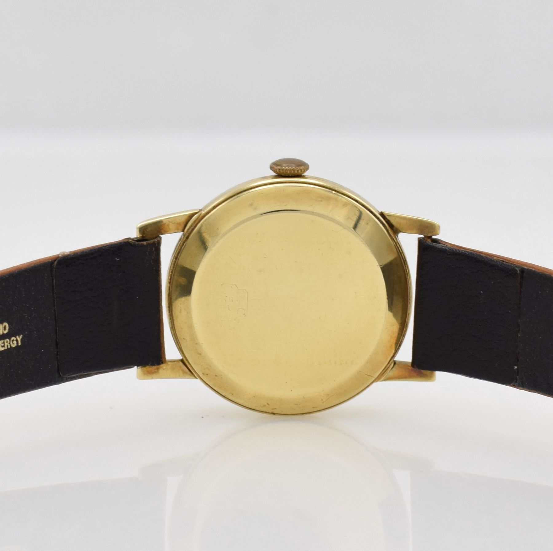 Detail k: Konvolut: 3 Armbanduhren in GG 585/000, Deutschland ca. 1945 - 1960, gedr. Geh., 1.: JUNGHANS Handaufzug Kal. 87/10, silb. Zifferbl., gold. Zeiger, ...