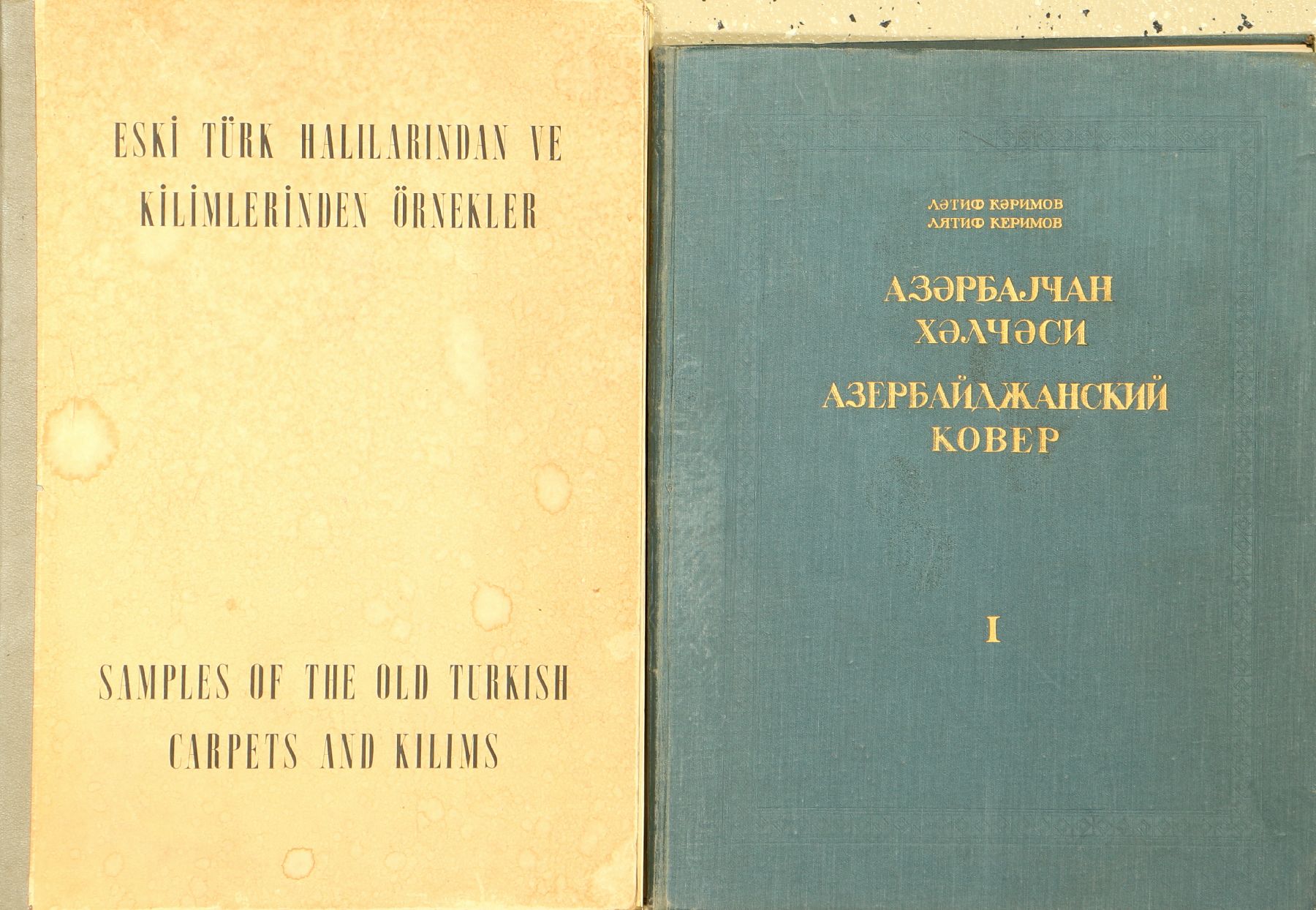 (2 Lots) Museumsbücher, 1x Eski Türk Halilarindan Ve Kilimlerinden Örnekler-Samples Of The Old Turkish Carpets And Kilims 1961, 1x Russisches Buch ...