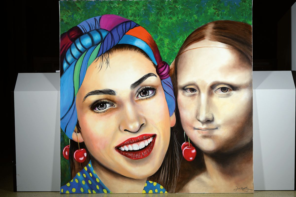 Detail k: Doris Zeidlewitz, geb. 1959, Studium am Städel in Frankreich und an der Hochschule für Gestaltung Offenbach, hier: "Soul sisters", diese ...