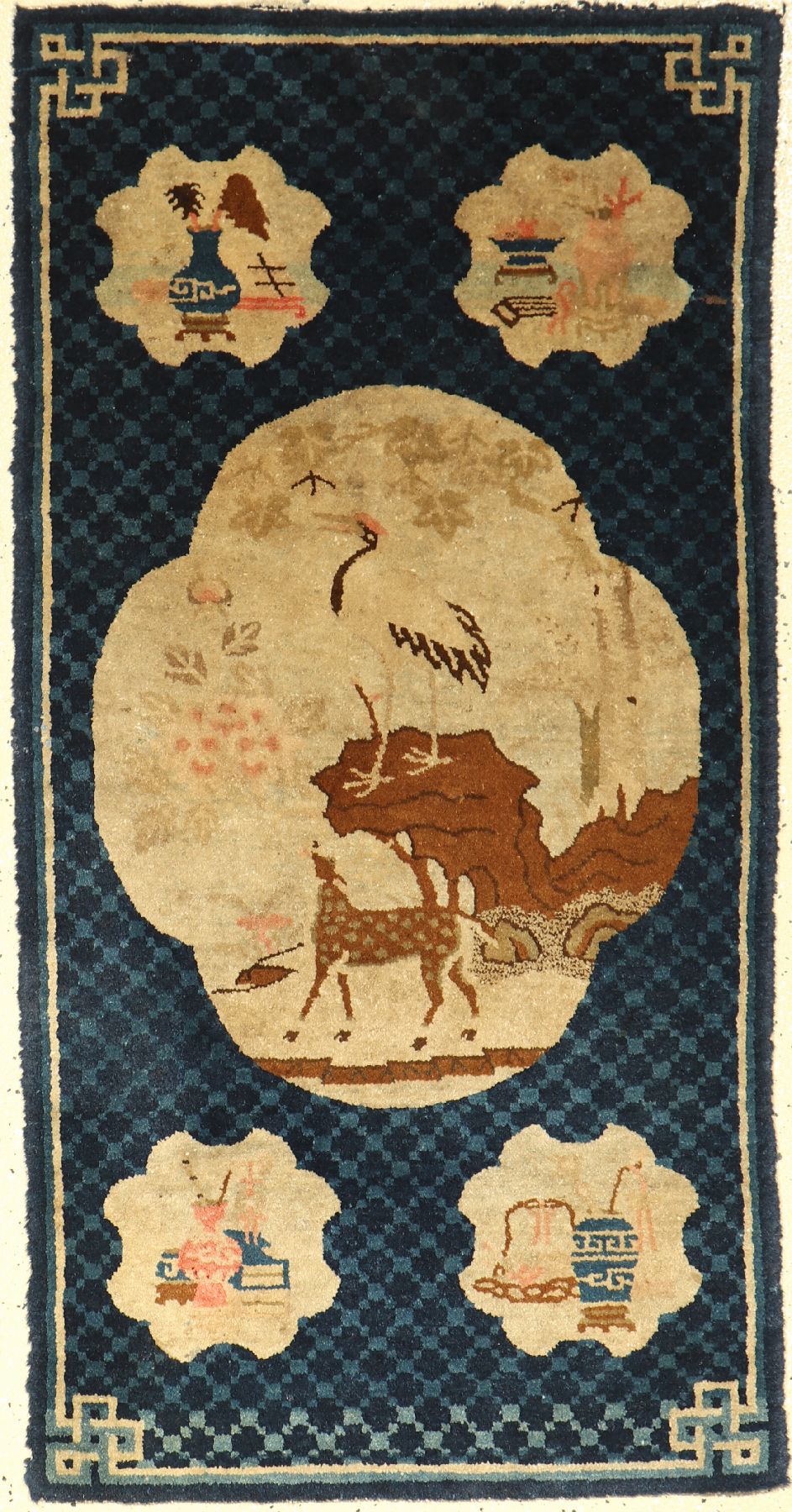 Pao Tao antik, China, um 1900, Wolle auf Baumwolle, ca. 130 x 65 cm, EHZ: 2-3