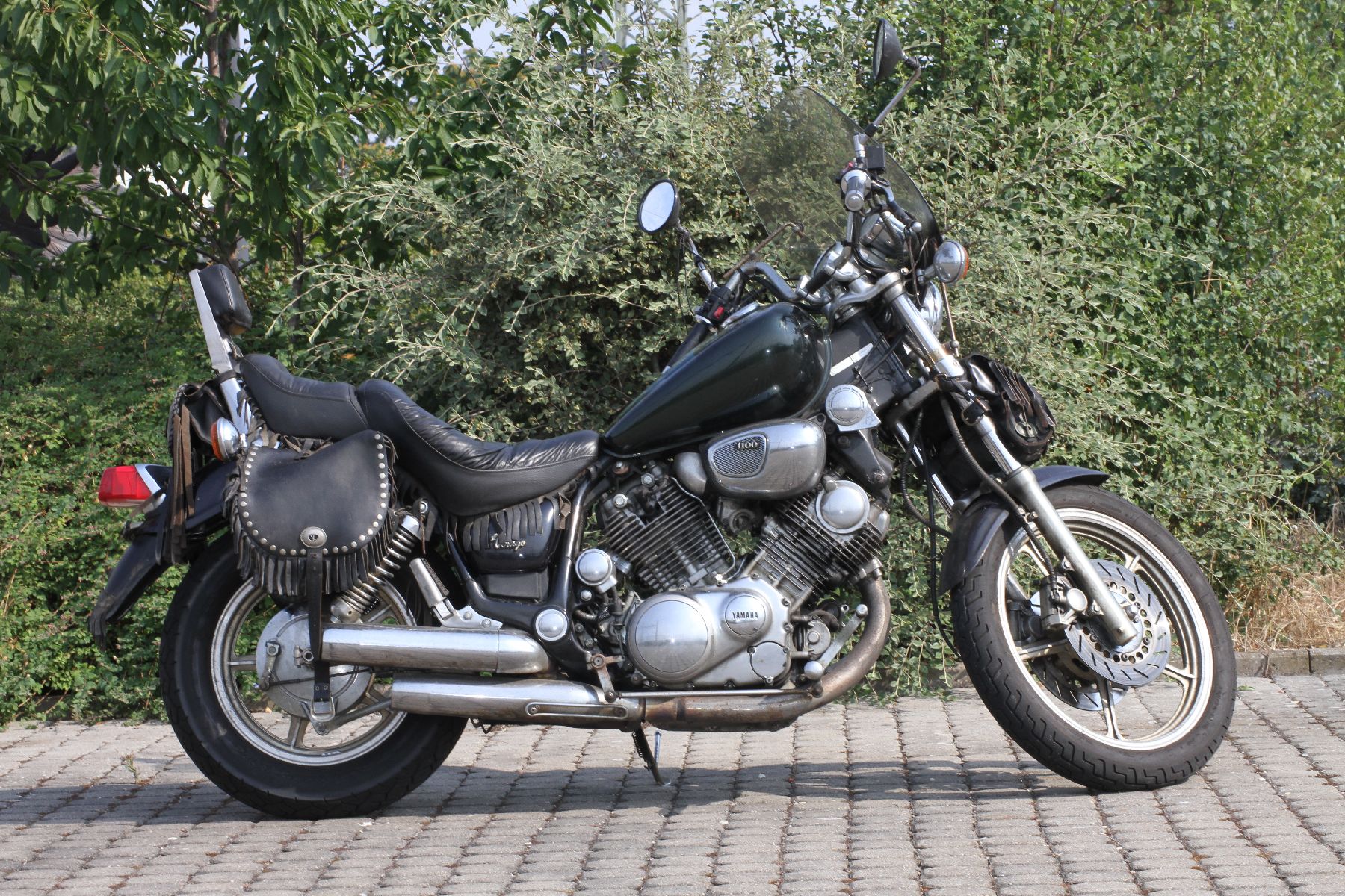 Detail c: Yamaha Virago 1100, EZ/1992, Fahrgestellnr.: 3LP013266, 2. Hand, Laufleistung 32.440 km abgelesen, HU 06/2022, 62 PS, schwarz mit Sonderlackierung, ...