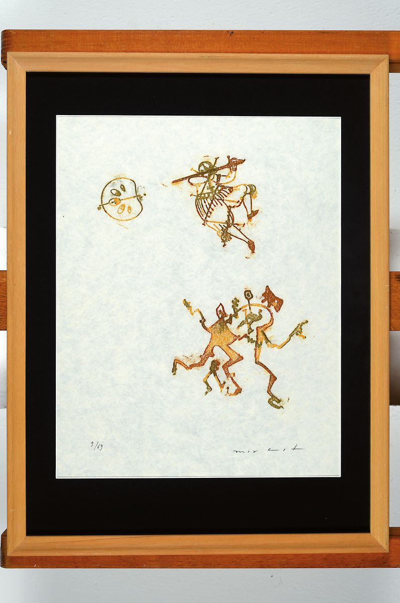 Detail k: Max Ernst 1893 - 1983, Farblithografie auf festem Japanbütten, handsigniert, num. 9/69, aus dem Jahre 1970 Blatt aus der Vorzugsausgabe der Suite ...