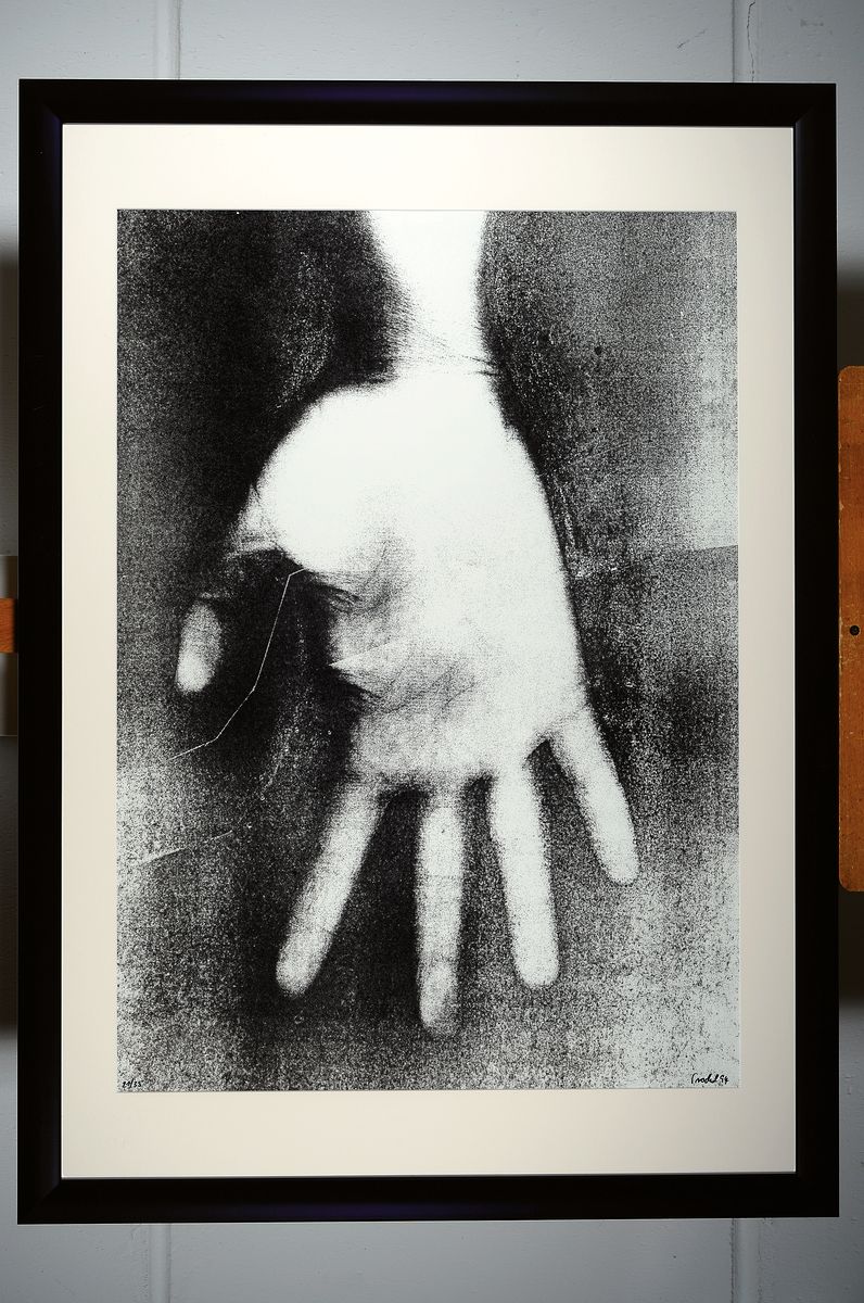 Detail k: Rosemarie Trockel, geb. 1952, Projekt Flagge zeigen, 1994, Siebdruck, num. 21/35, handsigniert und dat., 84 x 59.5 cm, Rahmen ca. 108 x 77 cm