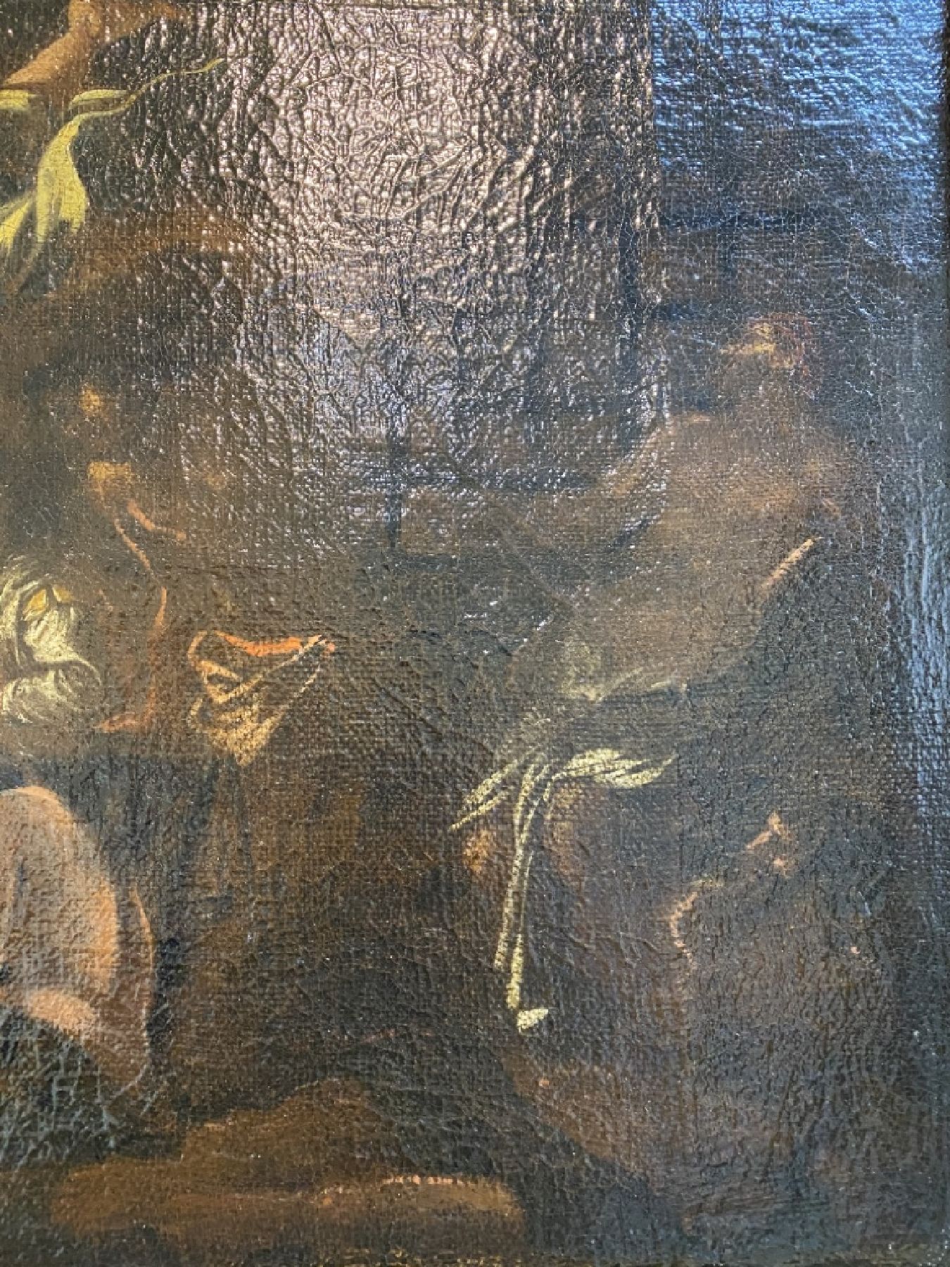 Detail j: Unbekannter Meister, Italien, um 1680, zwei Pendants aus der Apostelgeschichte Petris: Petrus bei den Kranken und Leidenden und Befreiung aus dem ...
