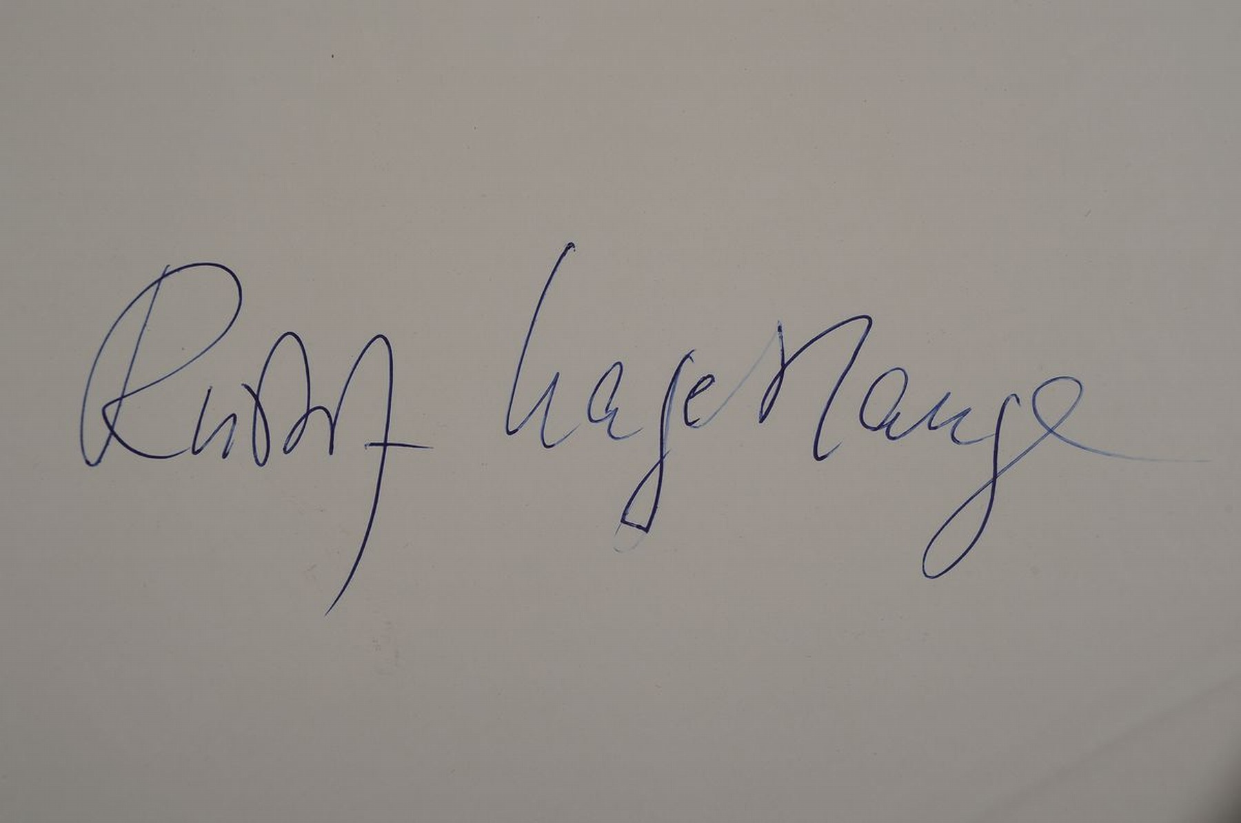 Detail a: Hartmut Frien, Kunstfotograf, hier: Rudolf Hagelstange, bekannter Schriftsteller der Nachkriegszeit, signiert und datiert 10.6.1980 von ...