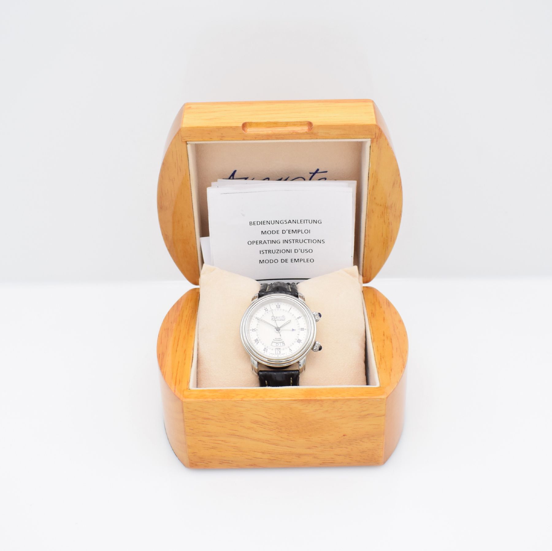 Detail g: AUGUSTE REYMOND limitierter Armbandwecker, Schweiz um 1997, limitiert auf 100 Stück, Automatik, Ref. 611050, beids. vergl. Edelstahlgeh. inkl. orig. ...
