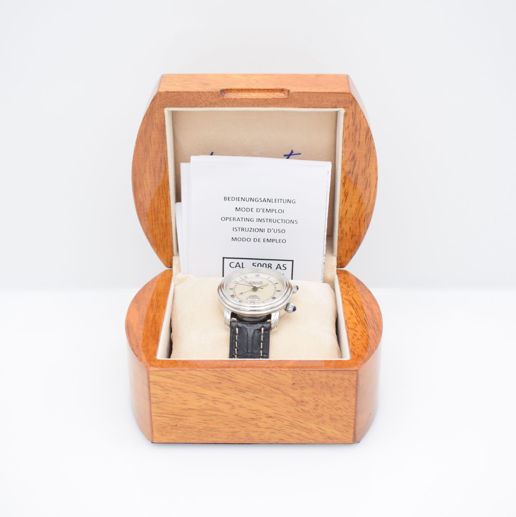 Detail g: AUGUSTE REYMOND limitierter Armbandwecker, Schweiz um 1997, limitiert auf 100 Stück, Automatik, Ref. 611050, beids. vergl. Edelstahlgeh. inkl. orig. ...