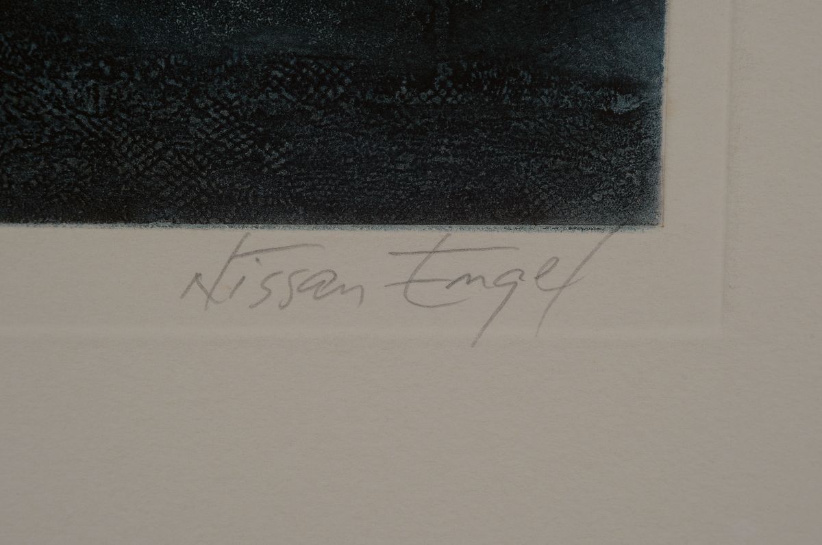 Detail g: Nissan Engel, geb. 1931, "Reve", Farbradierung, num. e.a. 2/25, sign., ca. 65x45 cm