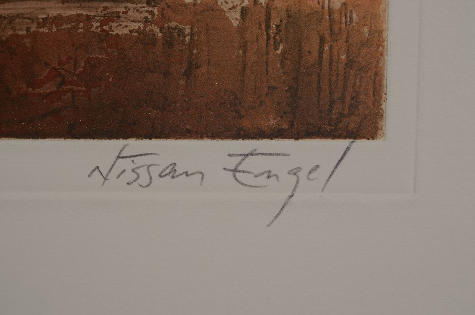 Detail a: Nissan Engel, geb. 1931, "La foret I", Farbradierung, num. e.a. VIII/X, sign., ca. 66x50 cm