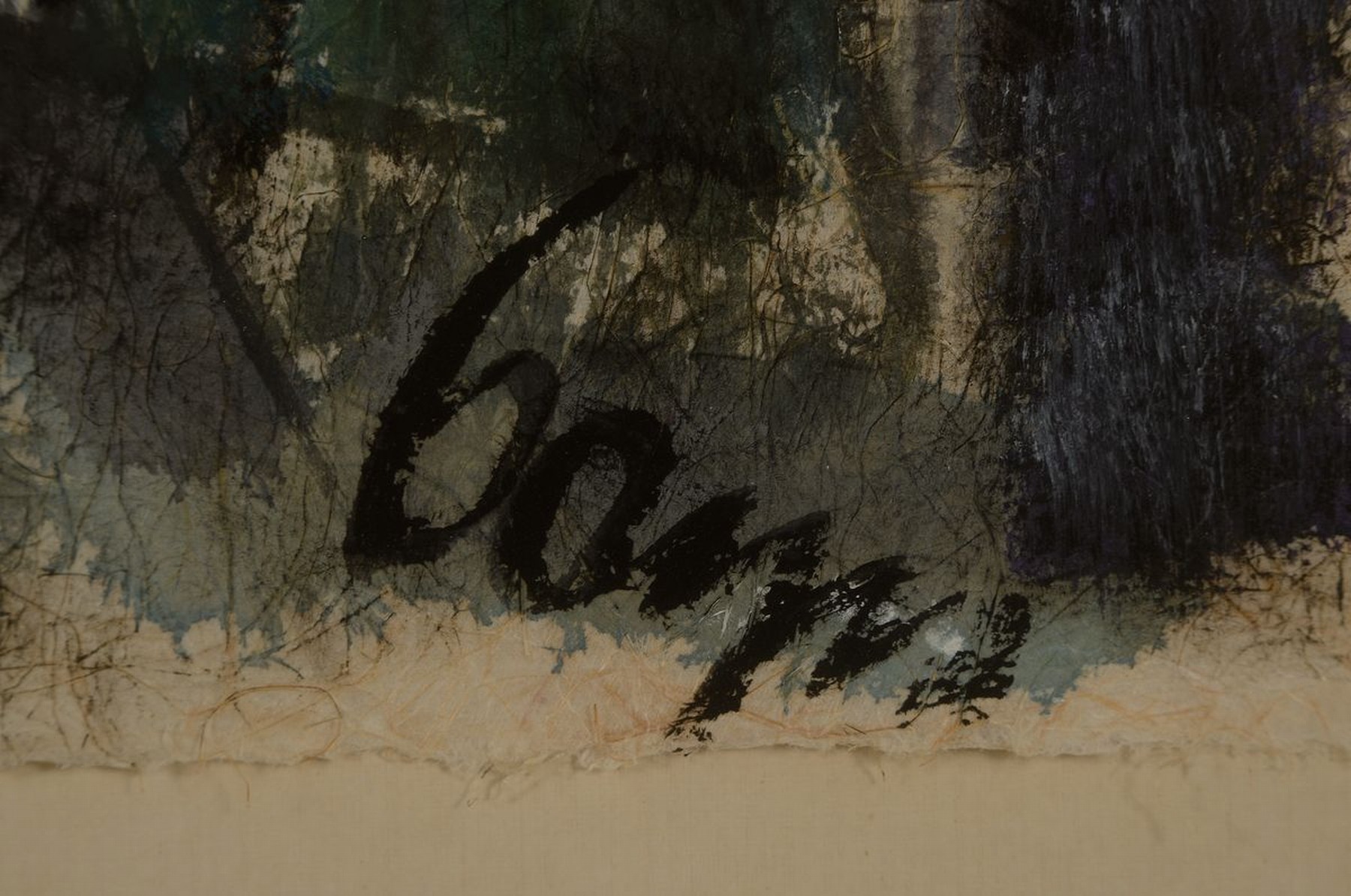 Detail c: Bayer, Stadtbaurat aus Ludwigshafen am Rhein, zwei Gouachen, bet. Kuban 1945 und eine Stadtansicht mit Bar, beide signiert, ca. 60 x 47 cm unter ...