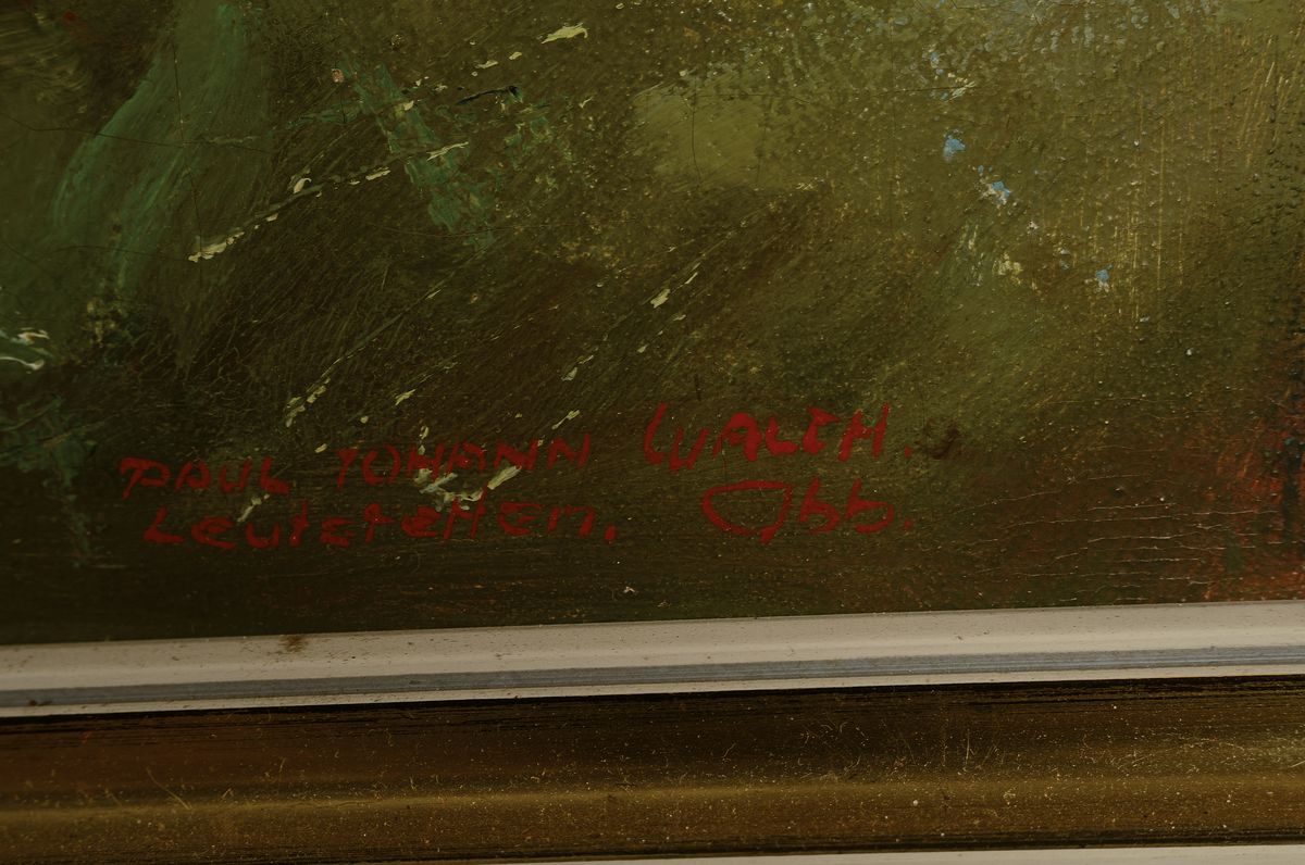 Detail a: Paul Johann Walch, 1881-1958 Leutstetten, Studium an der Akademie München bei Löfftz und Gysis, 1937 Teilnahme an der großen Kunstausstellung im ...