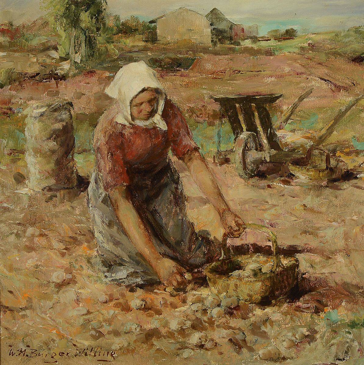 Wilhelm Heinrich Burger-Willing, 1882 Kalf-1969 Untermaubach/Kreuzau, Studium an der Akademie Düsseldorf, Meisterschüler von Carl Ederer und Eduard ...