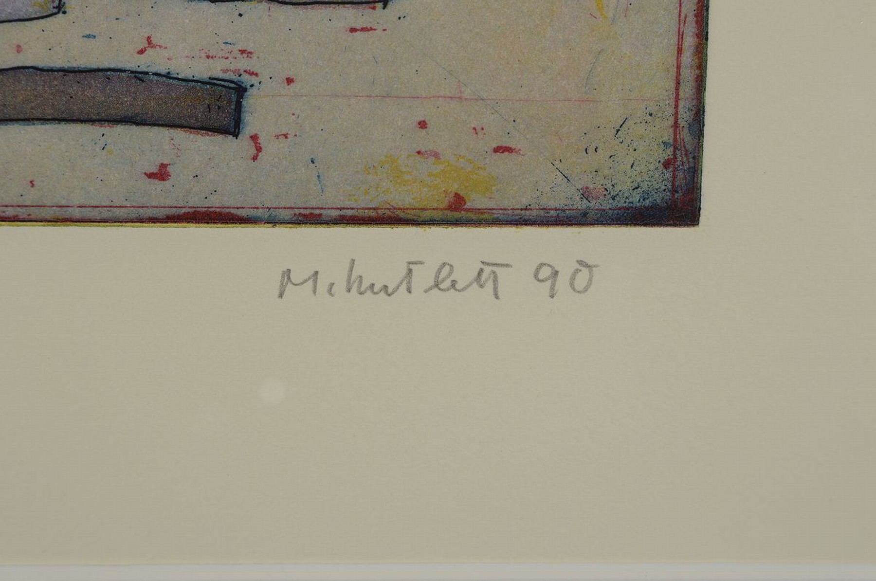 Detail a: Maximilian Hutlett, 1933 Zweibrücken-2018 Wachenheim, 2 Farbradierungen: Römische Gärten I und II, beide betitelt, signiert und dat. 90, num. ...